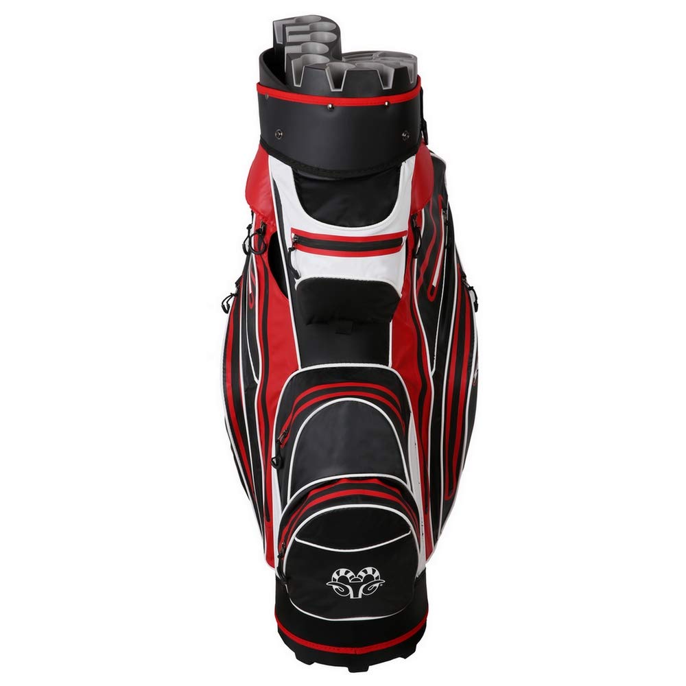 Ram Golf Premium 14-Way Molded Organizer Cart Bag - Ideal for Golf Course & Driving Range Use