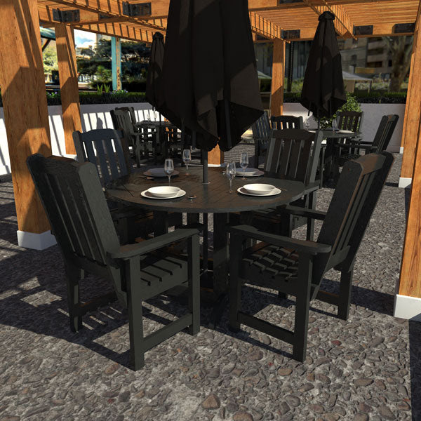 Springville 5-Piece Round Outdoor Dining Set - Patio Furniture for Garden, Backyard, and Poolside Gatherings
