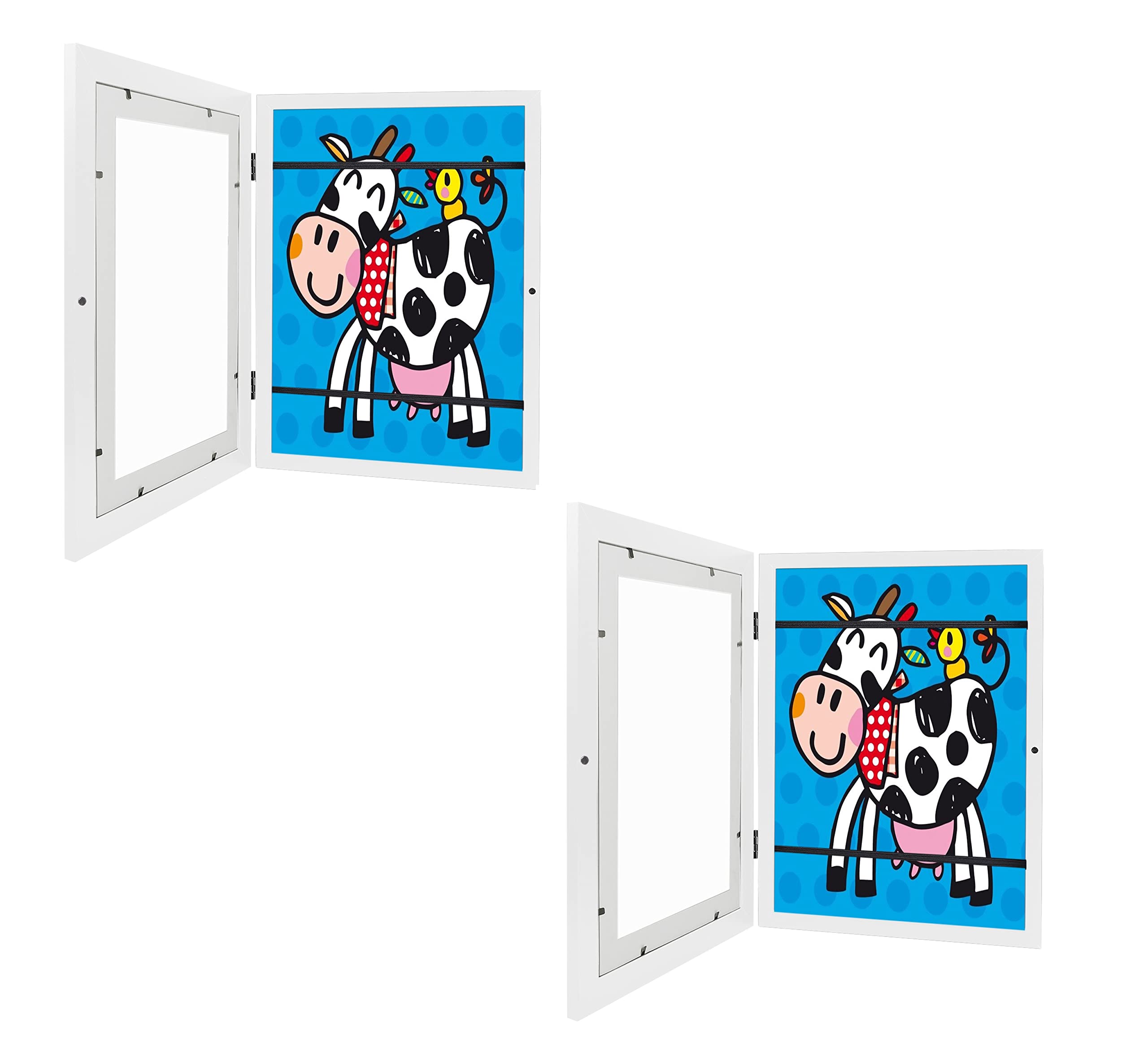 Kids Art Frames - Front Opening A4 Display for Drawings & Crafts | School & Home Decor