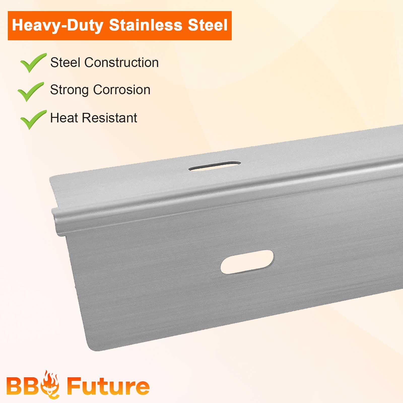 MixRBBQ Stainless Steel 7-Piece Heat Plates & 4-Piece Burner Replacement Kit for Prestige 500 & Napoleon Rogue Series Grills - Perfect for Backyard BBQs, Camping & Outdoor Cooking
