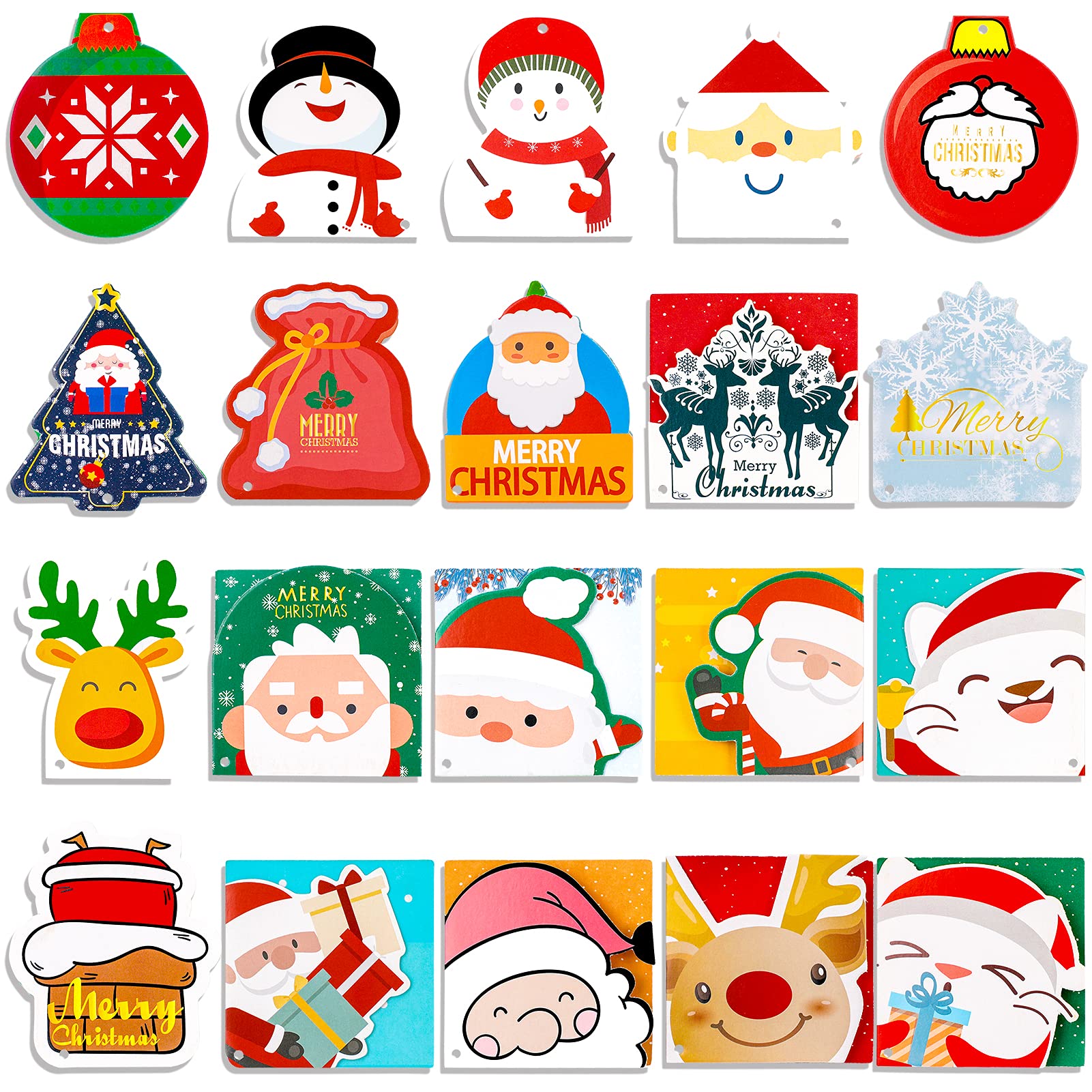 100pcs Christmas Greeting Cards Bulk - Holiday Season Greetings, Invitations & Thank You Cards for Family, Friends & Business (Perfect for Office Parties, Gift Giving & Festive Decorations)