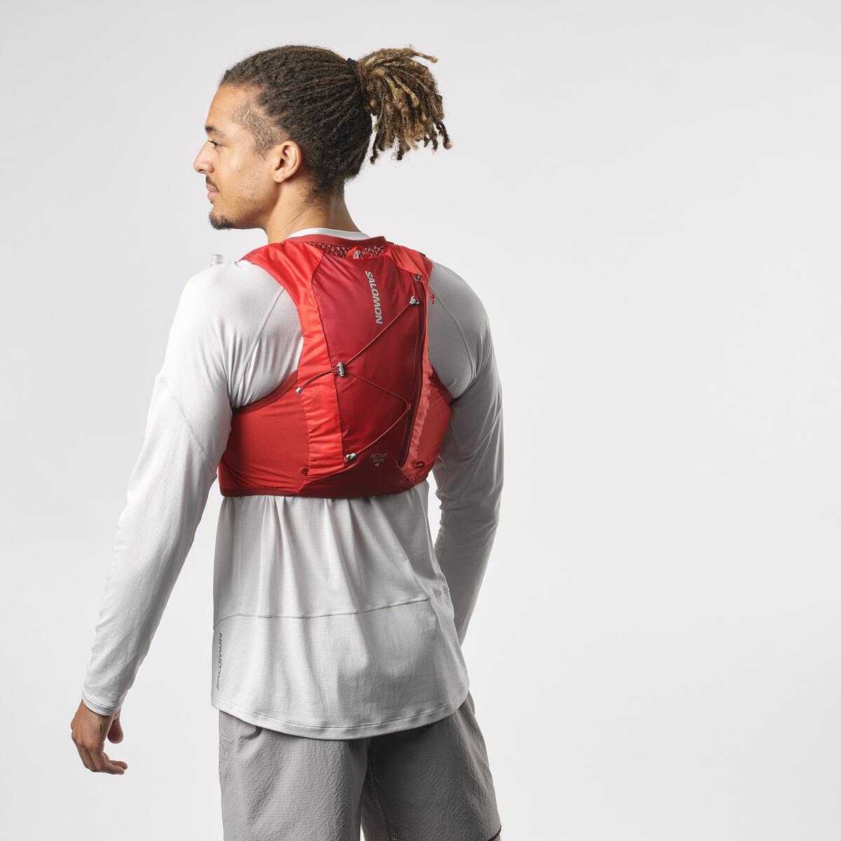 Active Skin 4 Running Hydration Vest with Water Flasks - Lightweight Breathable Unisex Trail Running Gear for Marathon, Hiking & Outdoor Sports