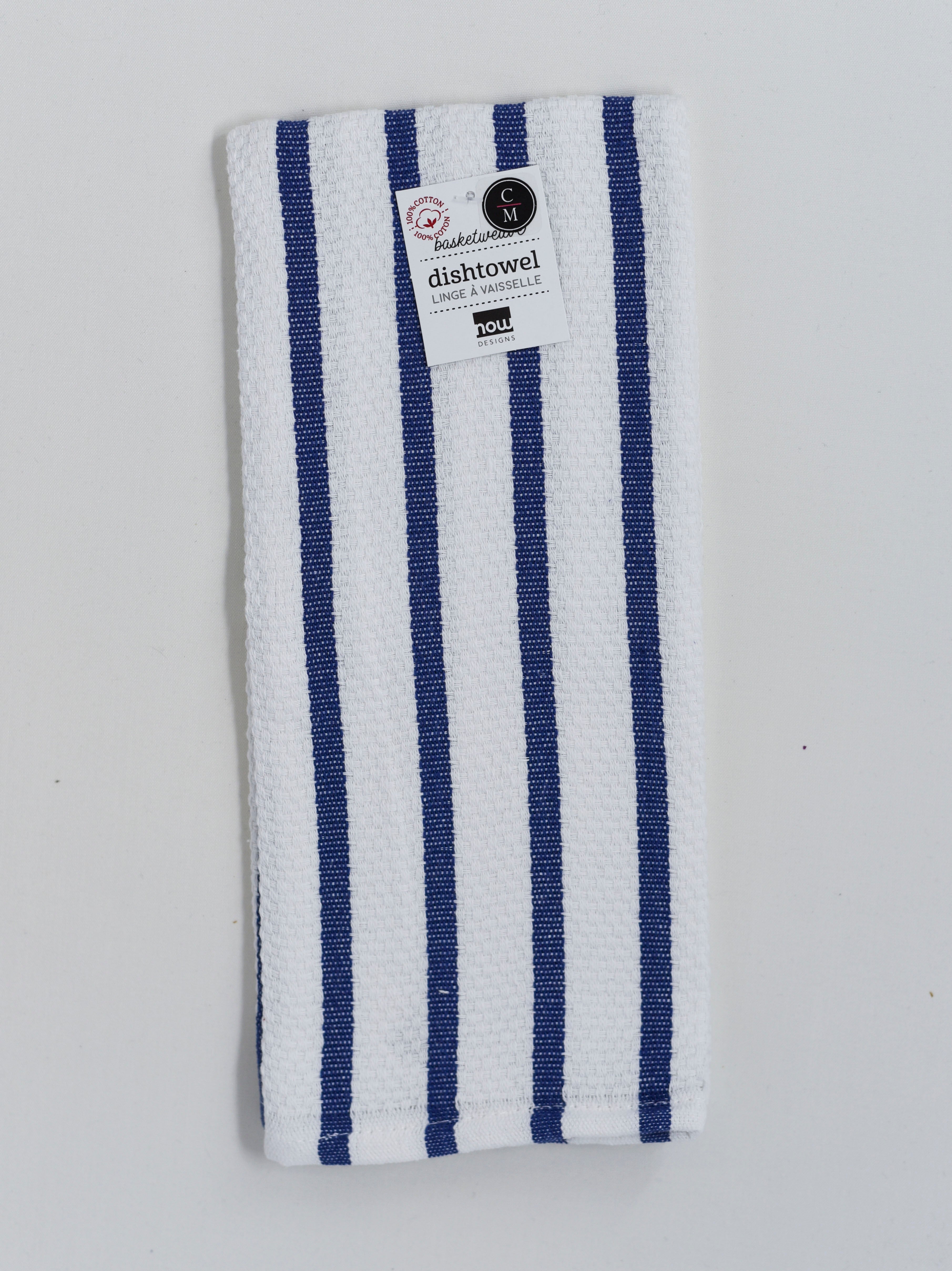 Premium Cotton Basketweave Dish Towels - Absorbent & Durable Kitchen Towels for Drying Dishes, Hands & Countertops | Ideal for Everyday Use, Hosting & Gift Giving