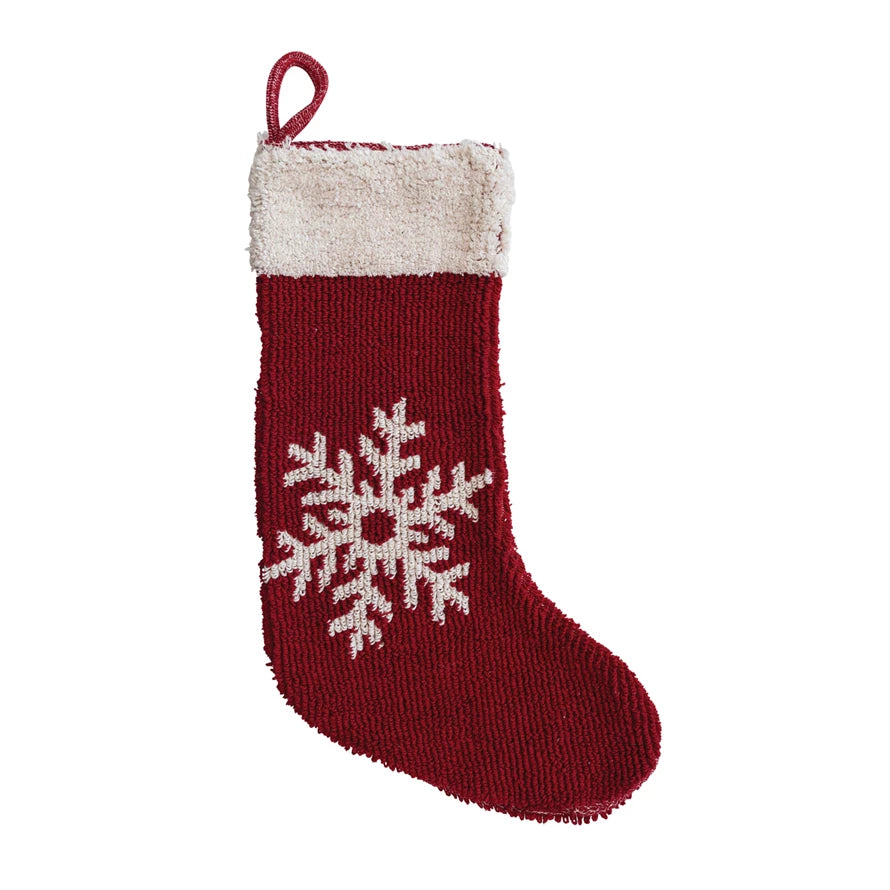 Cozy Cotton Knit Stockings with Snowflake Design - Warm Winter Socks for Women & Men - Perfect for Christmas Decor, Holiday Gifting & Cozy Home Wear