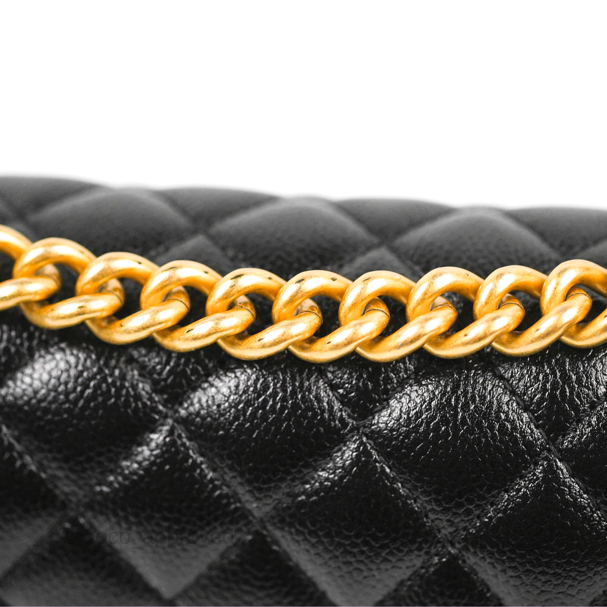Chanel Boy Messenger Bag Black Caviar Leather with Aged Gold Hardware - Luxury Crossbody Bag for Women, Perfect for Work, Travel & Evening Events