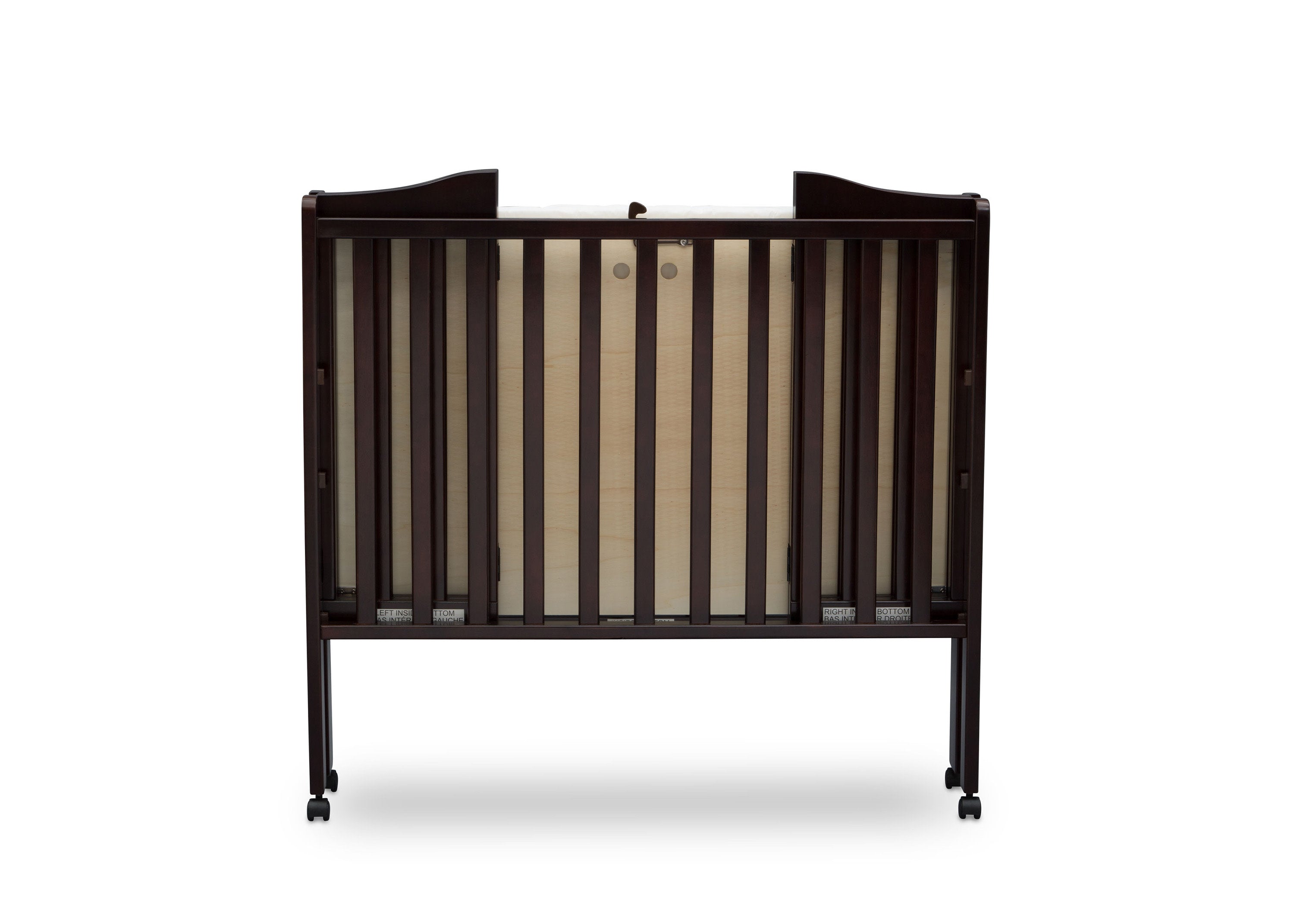 Portable Folding Mini Baby Crib with 1.5 Inch Mattress - Lightweight Travel Crib for Home, Nursery & On-The-Go