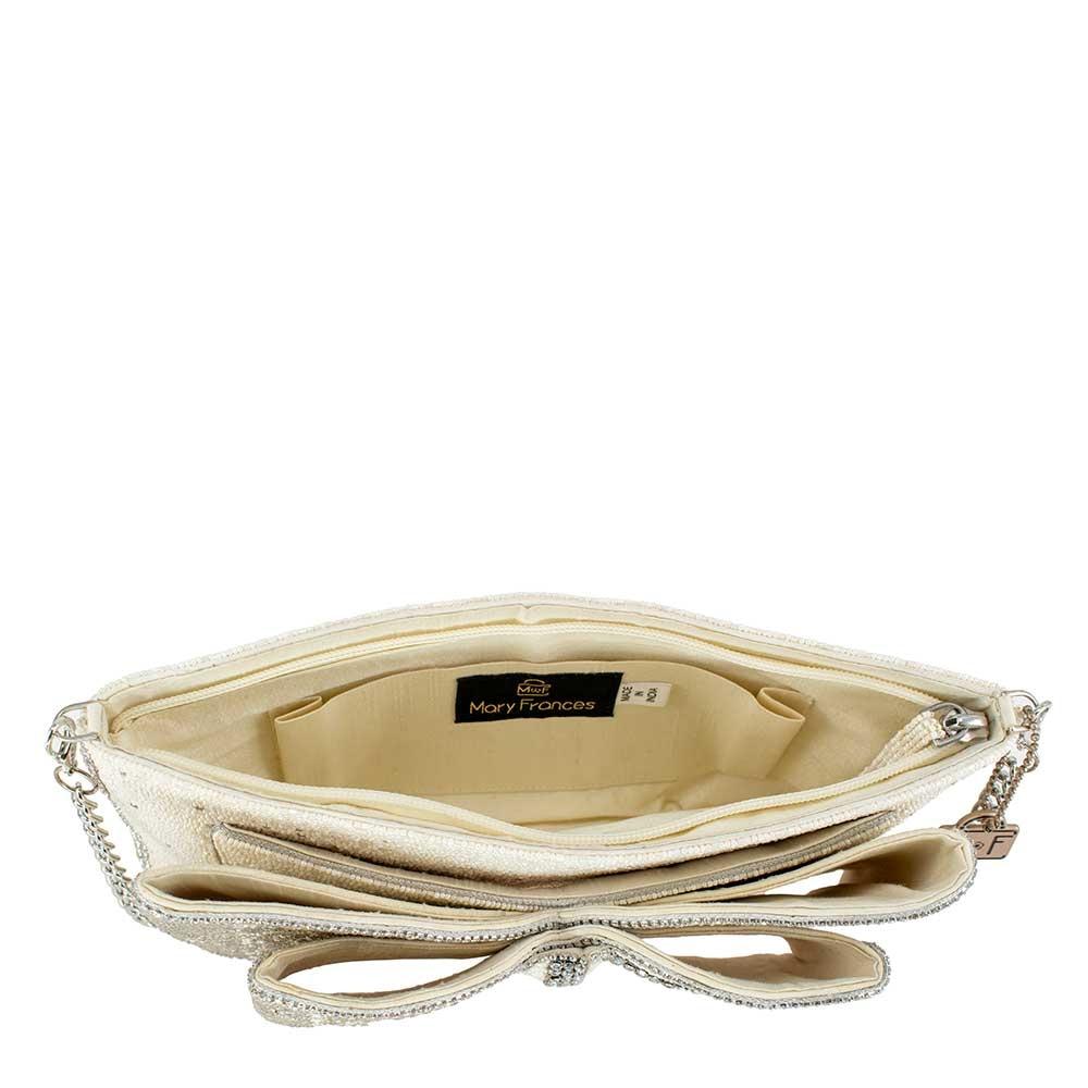 Mary Frances Elegant Bow Clutch - Women's Fashion Evening Bag for Parties, Weddings & Special Occasions