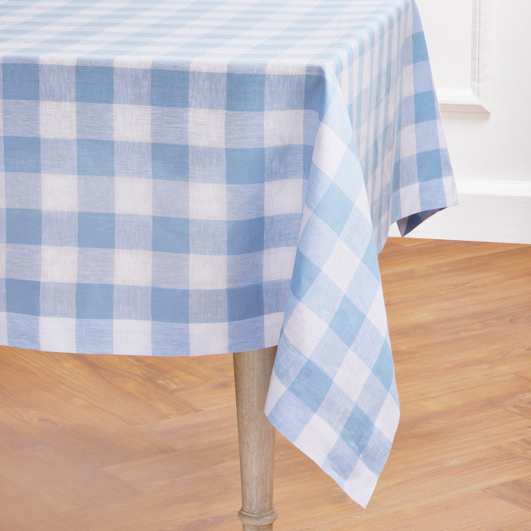 Buffalo Check Tablecloth - Red and Black Plaid Cotton Fabric for Dining Table - Perfect for Thanksgiving, Christmas, and Holiday Decorations