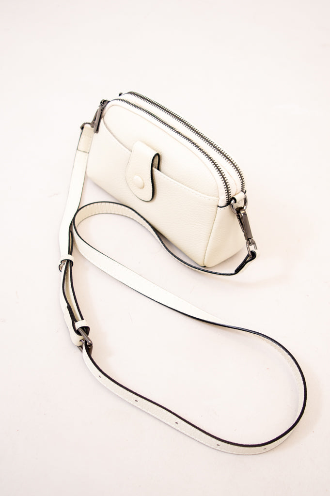 Emma Bag 88160 - Premium White Leather Handbag for Women | Stylish Crossbody Purse for Work, Travel & Everyday Use