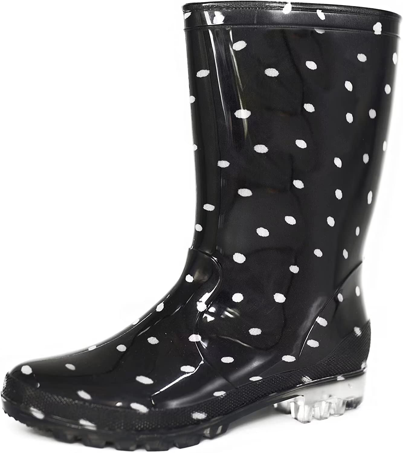 DaeRainy Women's Waterproof Mid-Calf Rain Boots - Non-Slip Garden, Fishing, Farm & Outdoor Work Boots for Women - Perfect for Rainy Days, Yard Work & Outdoor Activities