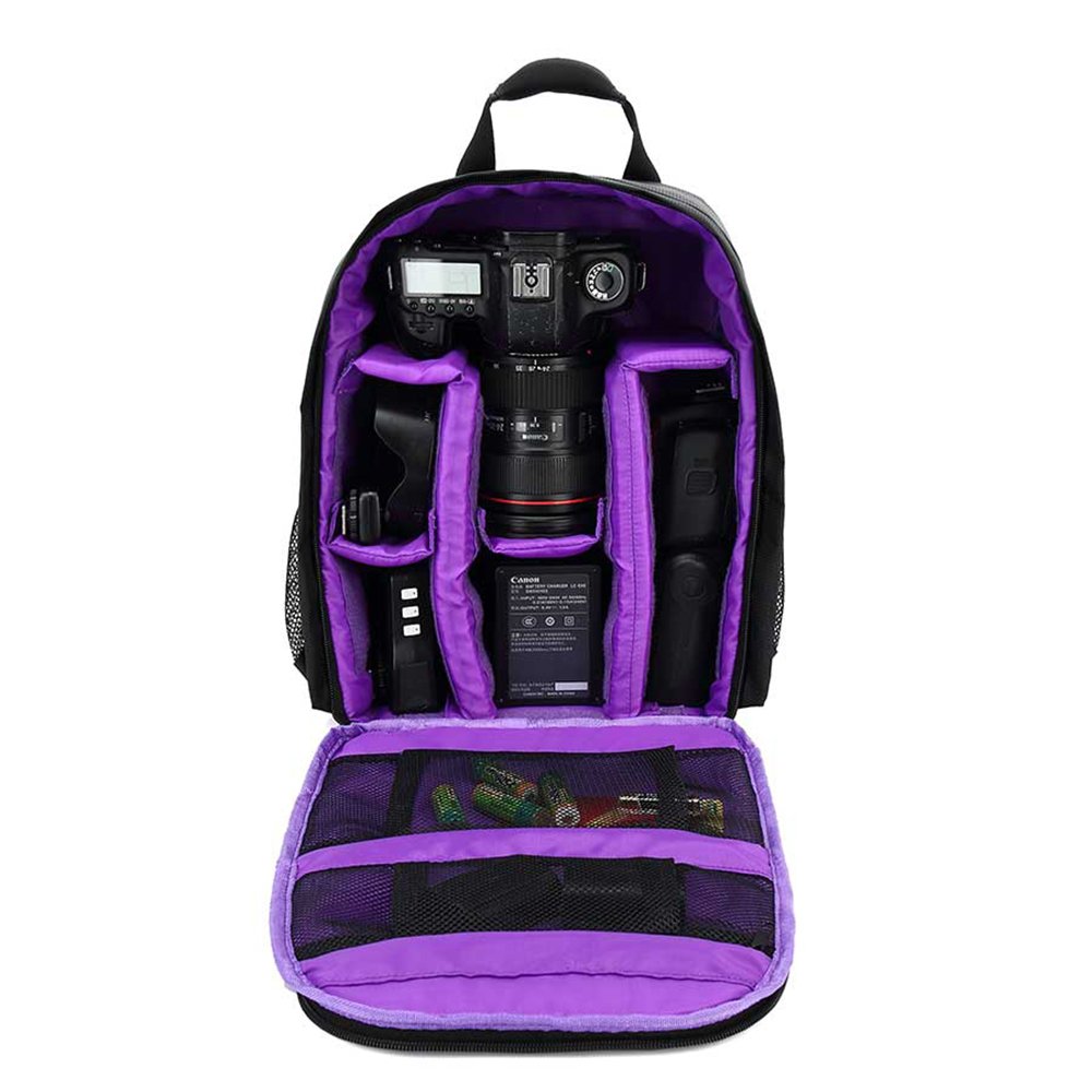 Waterproof Shockproof DSLR Camera Backpack - Compact Travel Camera Bag for Canon Sony Nikon DSLR & Mirrorless Cameras - Perfect for Camping, Hiking & Outdoor Photography