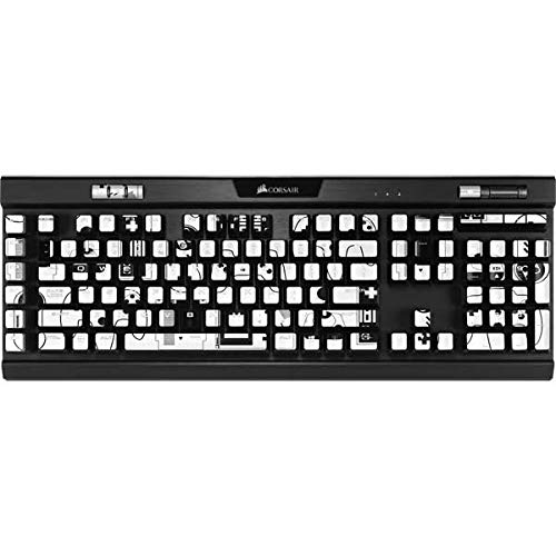 Skinit Decal Skin Compatible with K95 RGB Platinum Mechanical Gaming Keyboard - Retro Gaming Controllers Design | Custom Protective Cover for PC Gaming Setup | Perfect for Esports, Streaming & Home Office Use