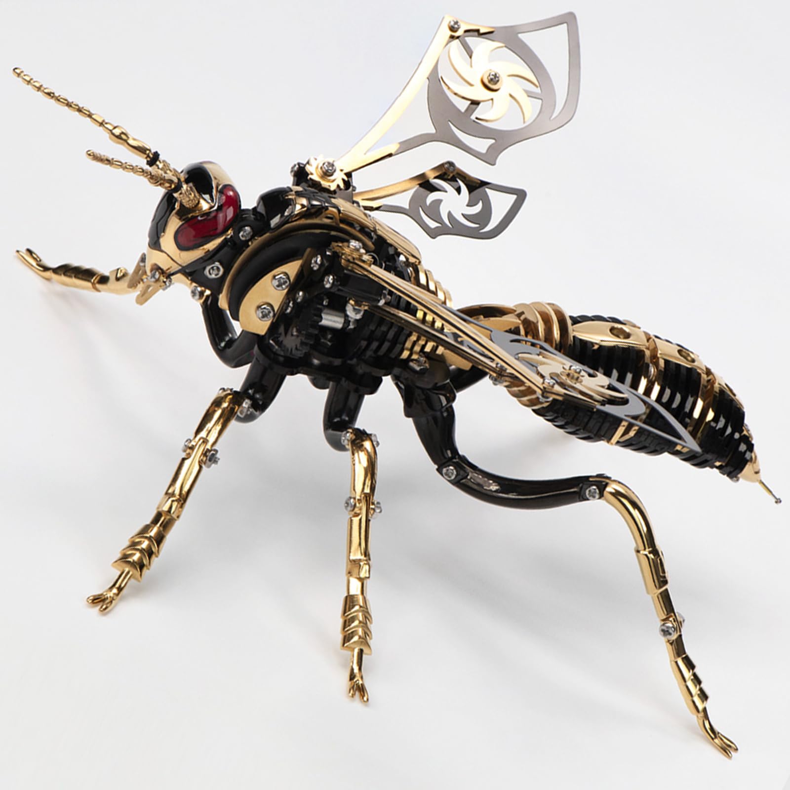 3D Metal Puzzle Kit - Northern Giant Hornet DIY Model for Adults | Challenging Mechanical Wasp Building Set | Perfect Birthday Gift for Men & STEM Enthusiasts | Home Office Decoration & Stress Relief Activity