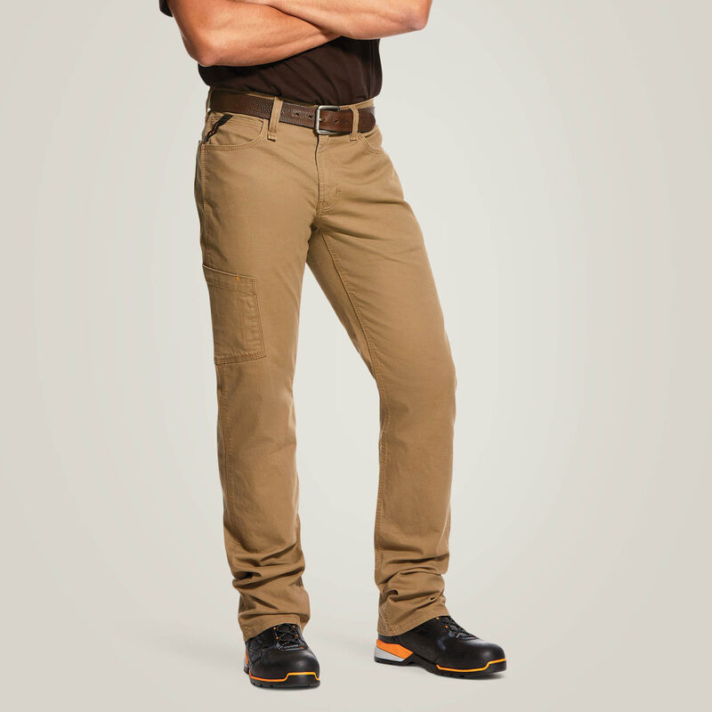 Durable M4 Low Rise Rebar Work Pants - Stackable Straight Leg Stretch Denim for Construction & Outdoor Work | Heavy Duty Comfort & Mobility