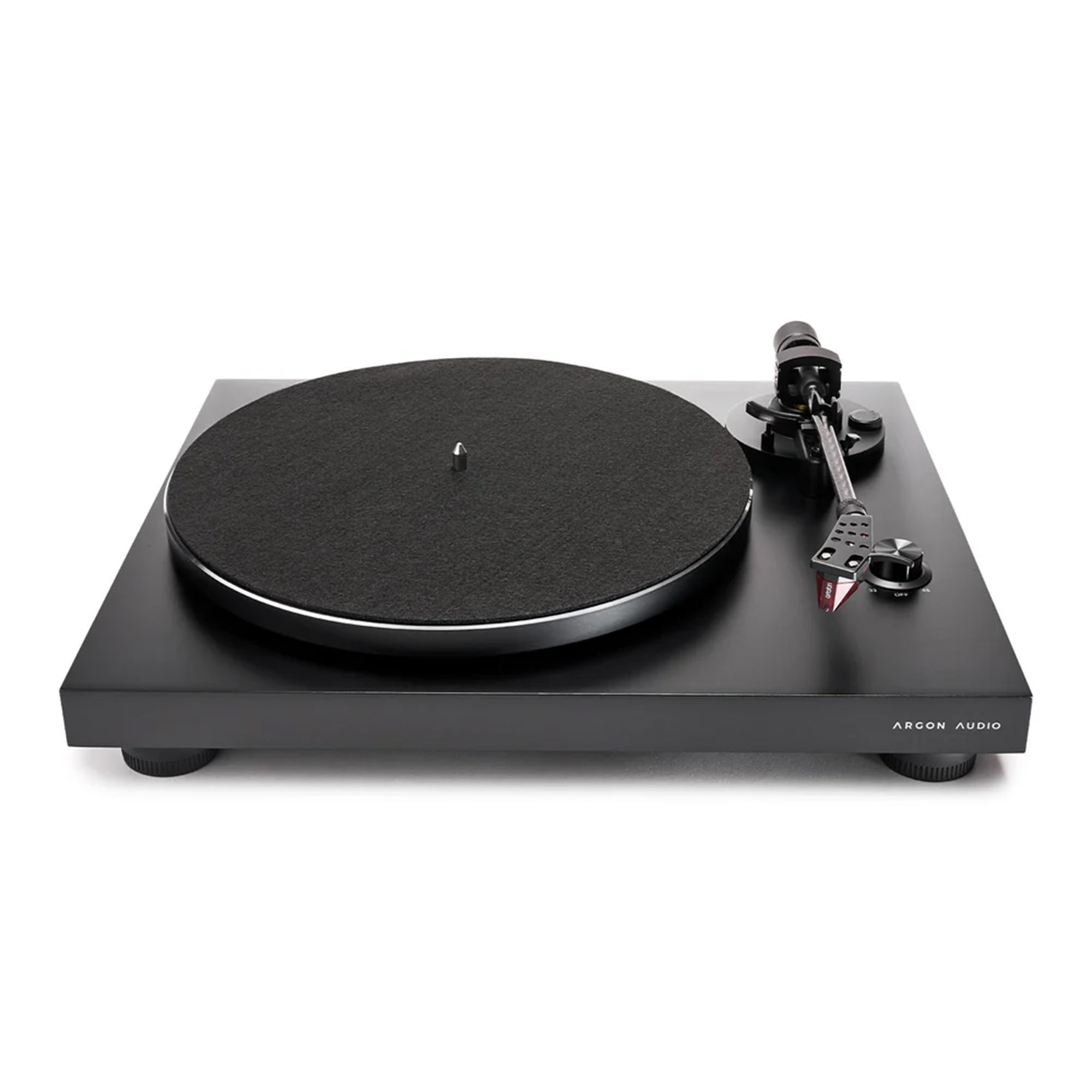 Argon TT 3 Plus Professional Vinyl Record Player - High-Fidelity Turntable with Bluetooth & USB | Perfect for Home Audio, DJing & Vinyl Collection (Black)