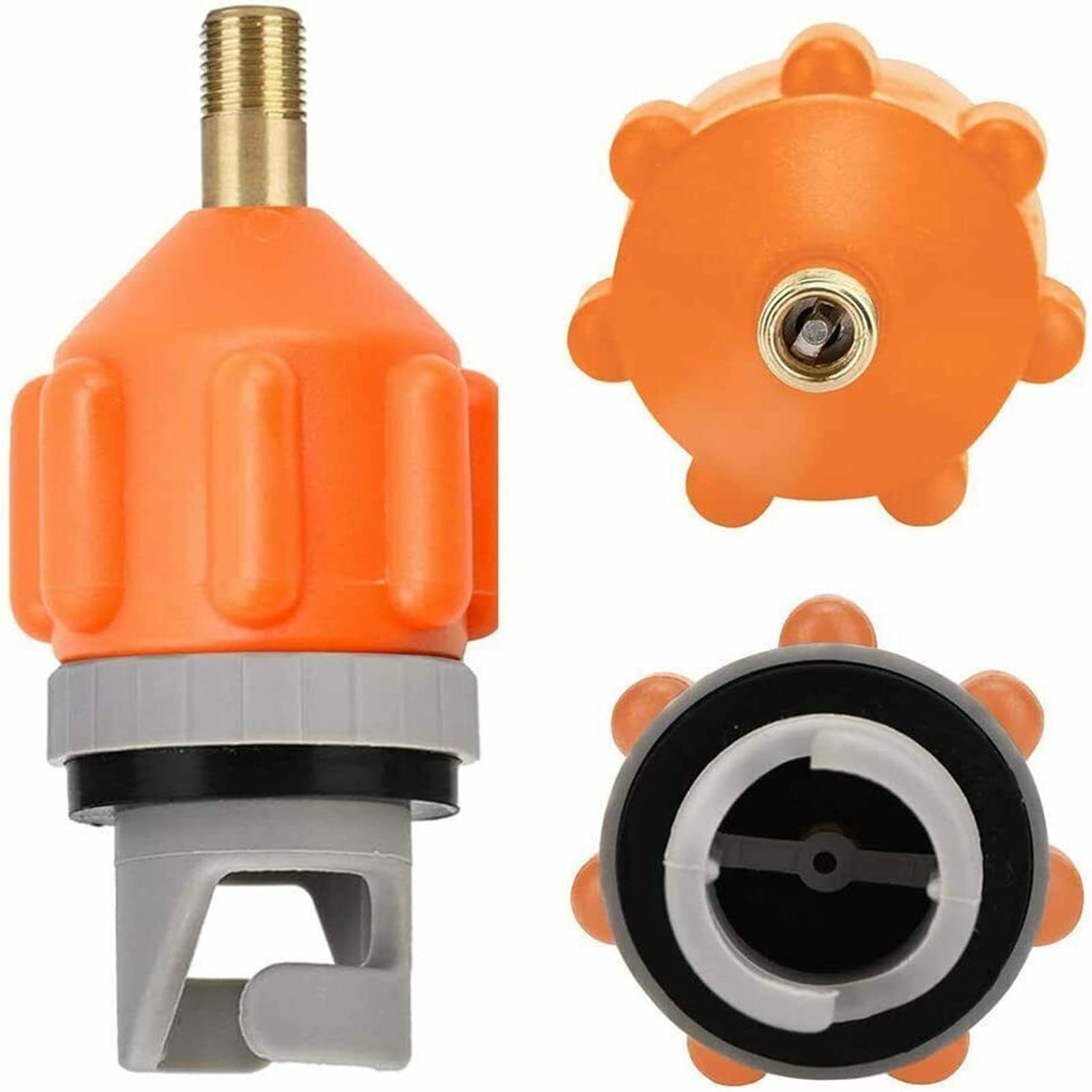 2Pcs Inflatable Boat SUP Pump Adapter - Universal Air Valve Adapter for Kayak, SUP Board, Rowing Boat & Paddle Board - Perfect for Water Sports & Outdoor Adventures