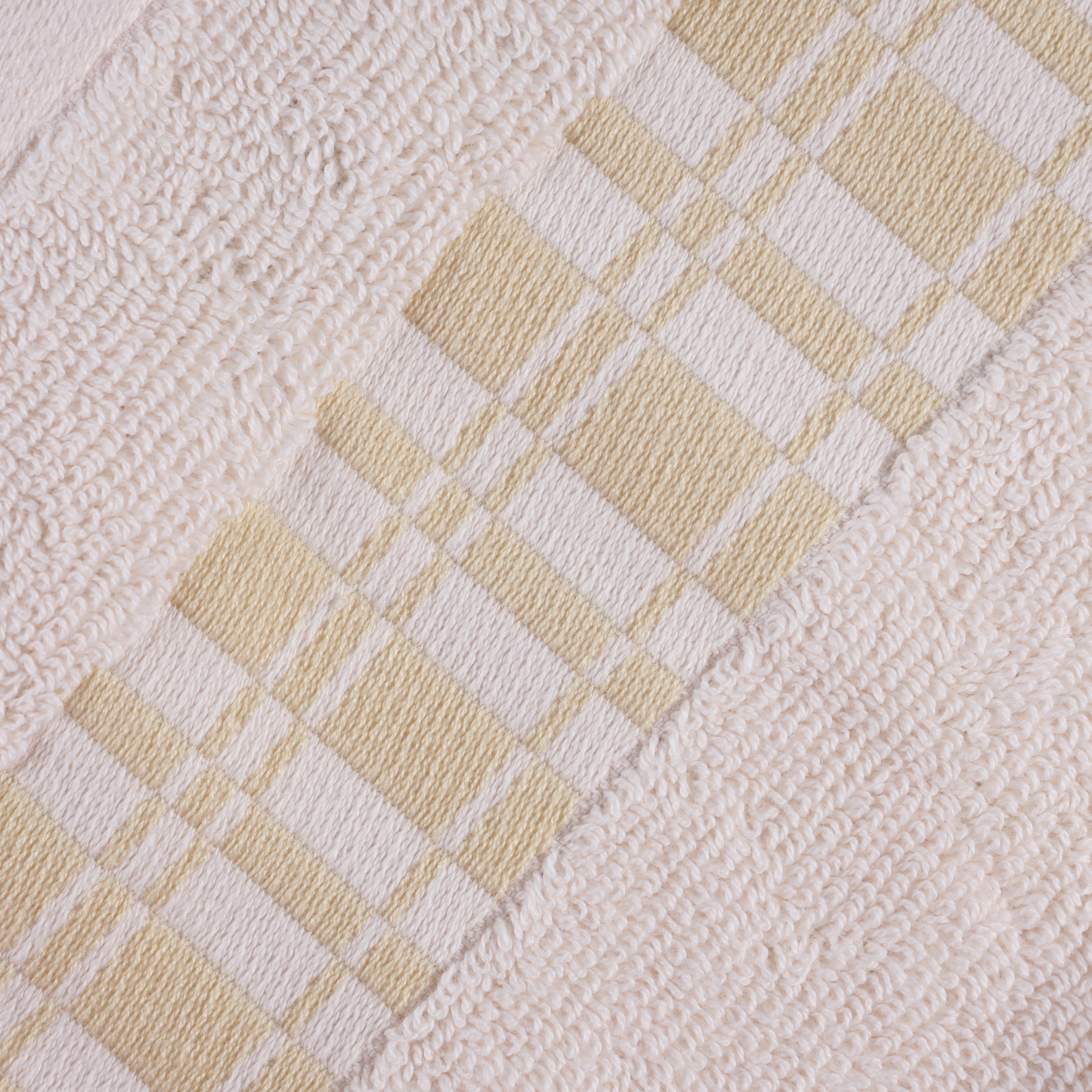 Larissa Cotton Geometric Embroidered Border 8-Piece Towel Set | Soft Bath & Beach Towels for Spa, Pool & Home Decor