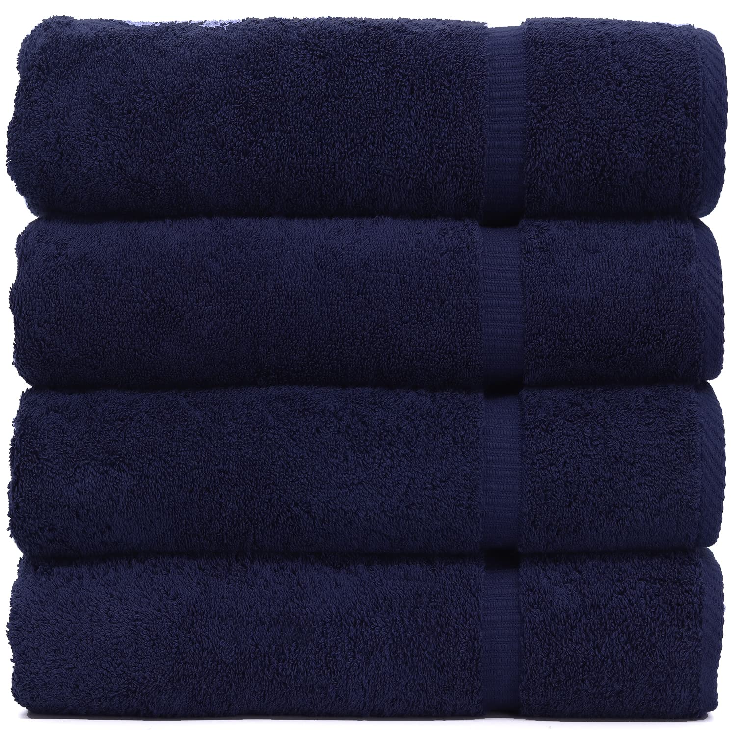 Premium 700 GSM 100% Turkish Cotton Bath Towel Set - Ultra Absorbent, Quick Dry & Eco Friendly - Luxury Hotel & Spa Quality - Soft Dobby Border - 27