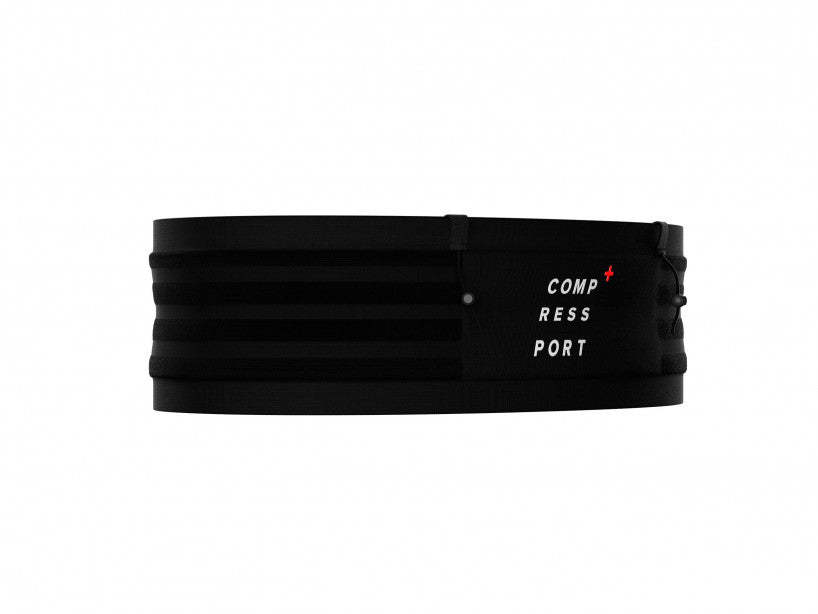 Compressport Unisex Free Belt Pro - Lightweight Running Waist Pack for Jogging, Hiking & Travel - Black