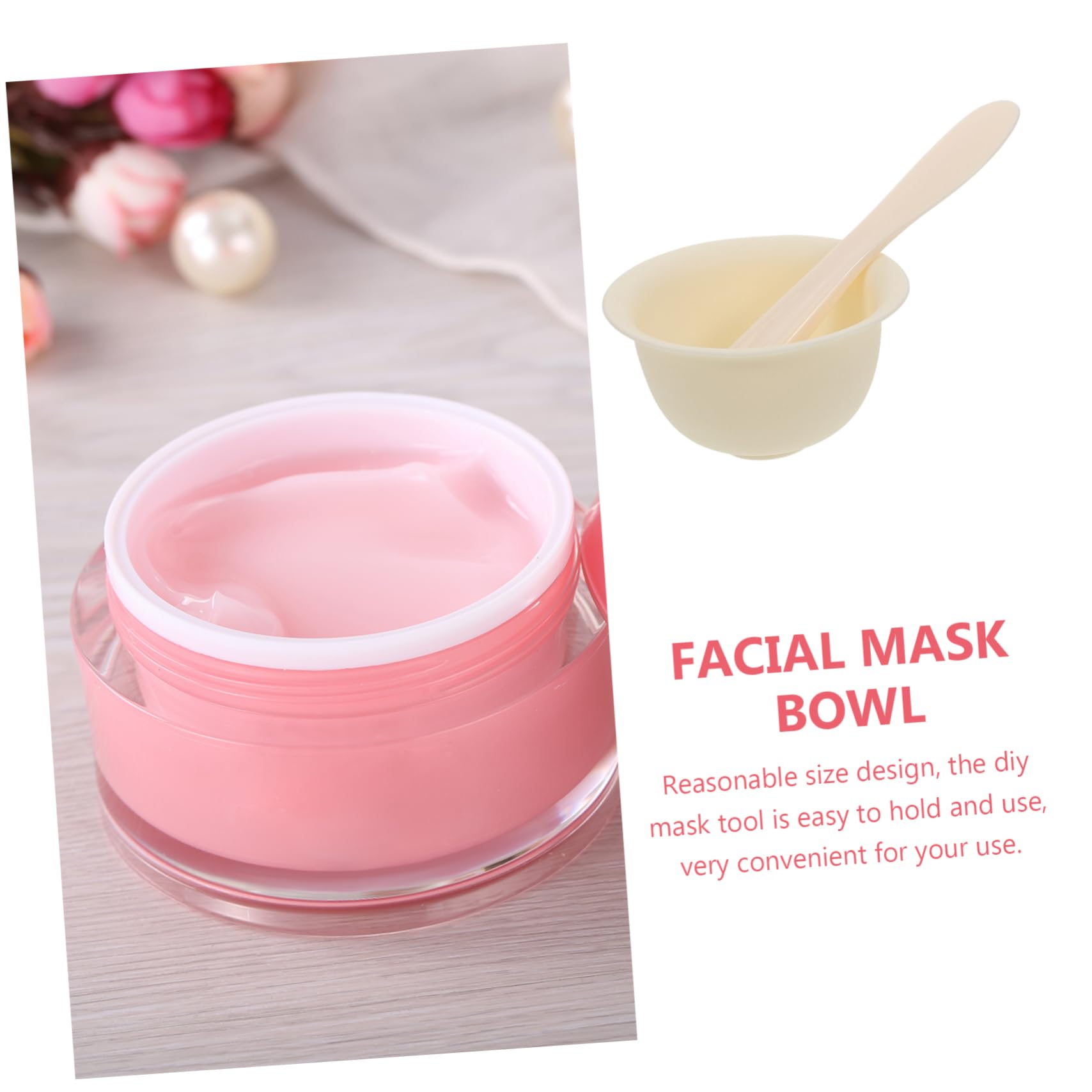 2-Piece Silicone Mask Bowl Set with Applicator - DIY Facial Mask Mixing Bowls for Salon & Home Use | Easy Mix & Apply Cream Masks | Perfect for Spa Days, At-Home Skincare Routines & Professional Treatments