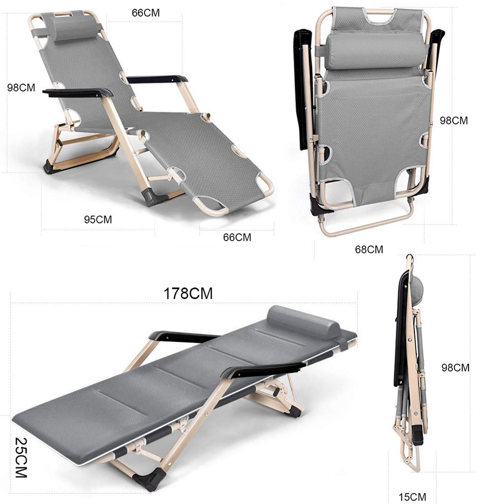 Premium Reclining Garden Chair - Adjustable Folding Sun Lounger with Headrest | Comfortable Outdoor Patio Furniture for Poolside, Beach, Backyard & Deck Relaxation | Perfect for Sunbathing, Reading & Lounging