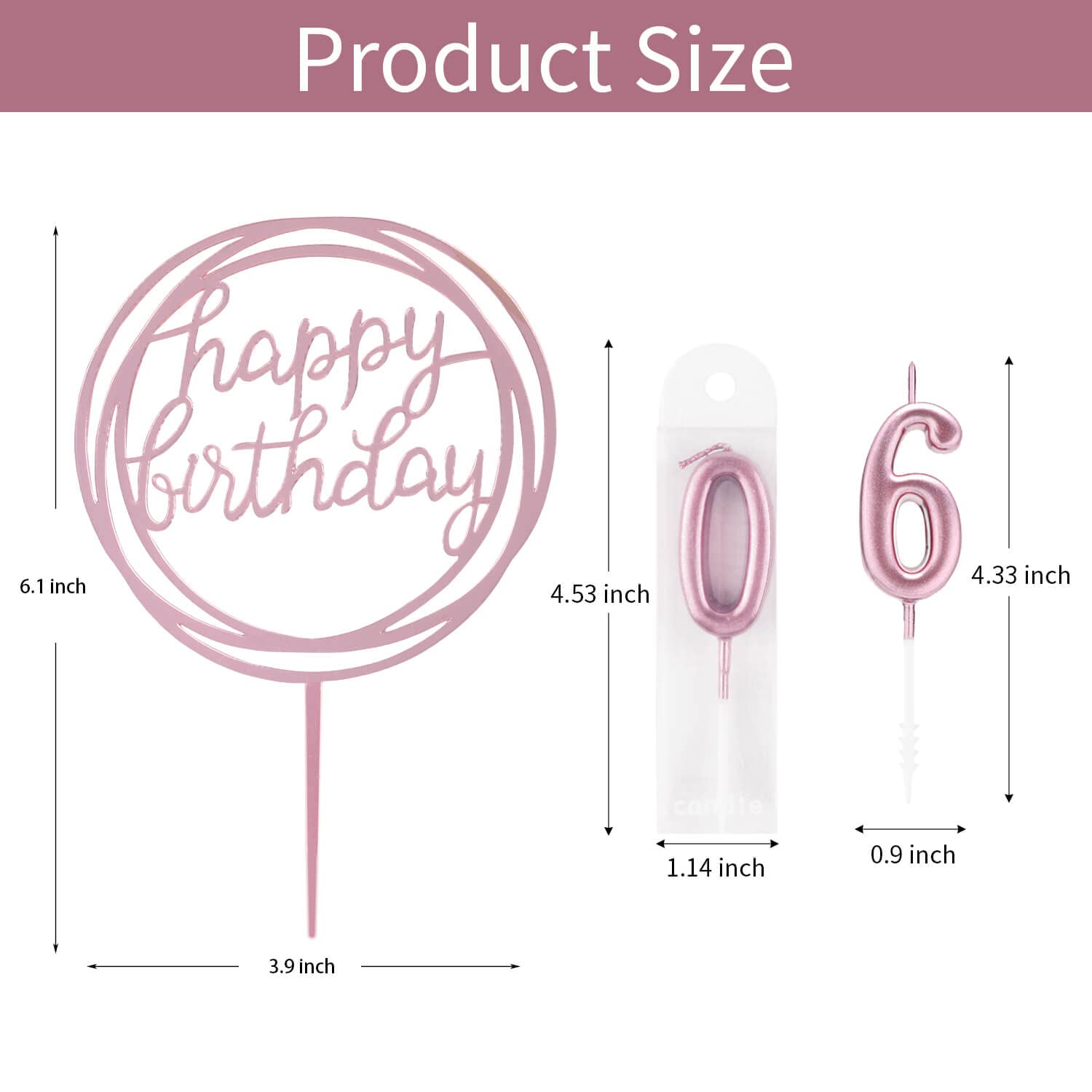 10-Piece Number Birthday Candles Set 0-9 - Rose Gold Glitter Cake Toppers for Birthday, Wedding & Party Decorations | Perfect for Cakes, Cupcakes & Dessert Displays