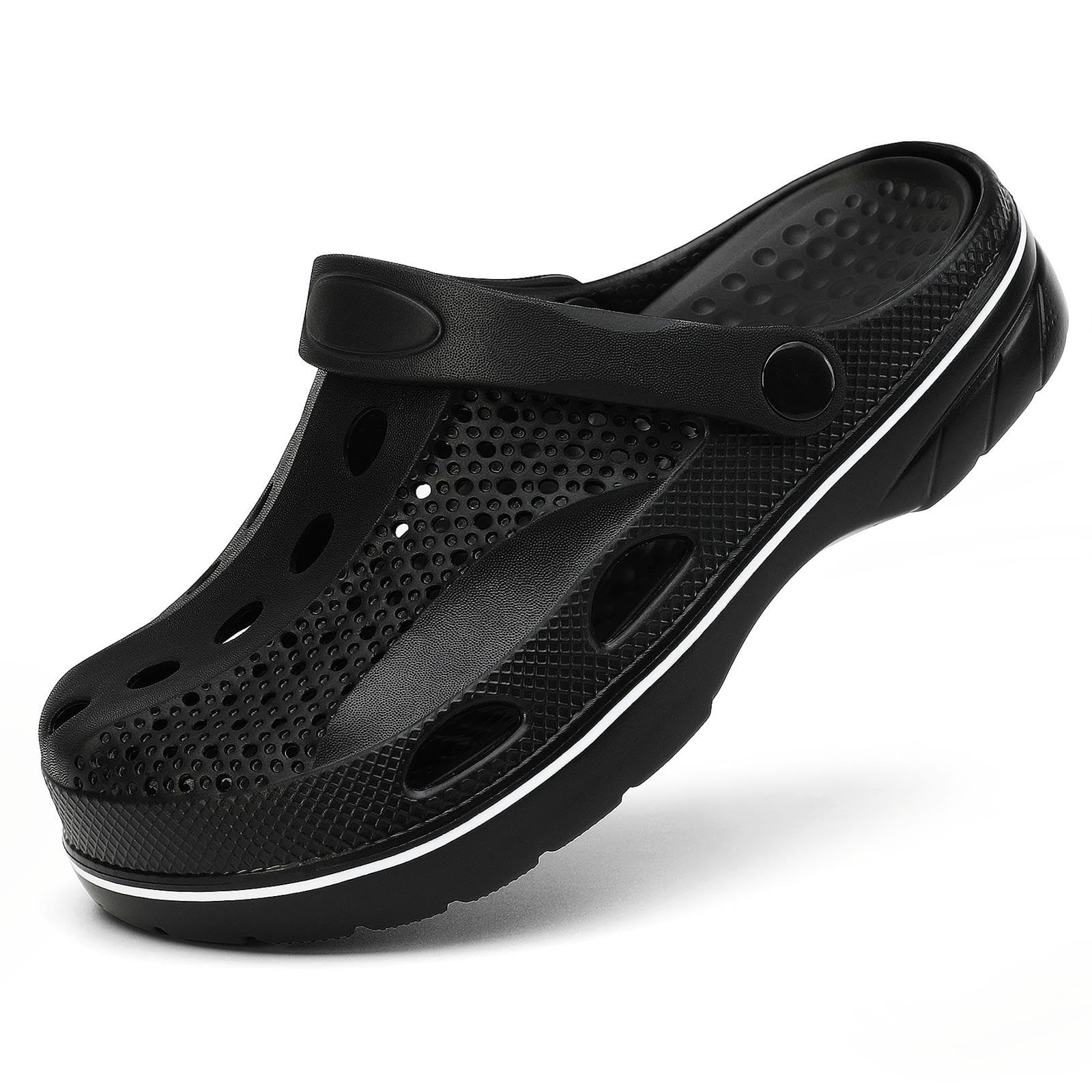 **Men's & Women's Arch Support Clogs - Slip-On Garden Shoes with Removable Cushion Insole for Outdoor, Beach & Casual Wear**