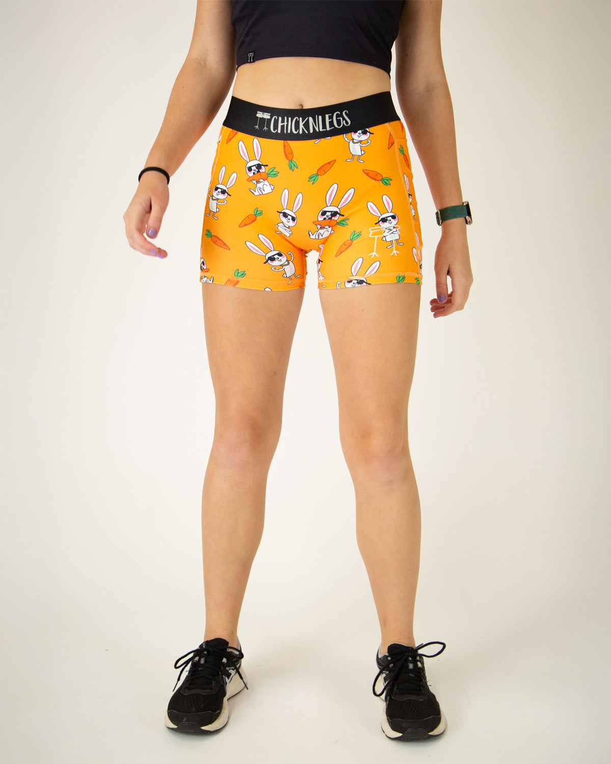 Women's Bad Bunny 3 Compression Shorts - High Waist Workout Running Yoga Gym Athletic Shorts for Women - Perfect for Fitness, Sports & Everyday Wear