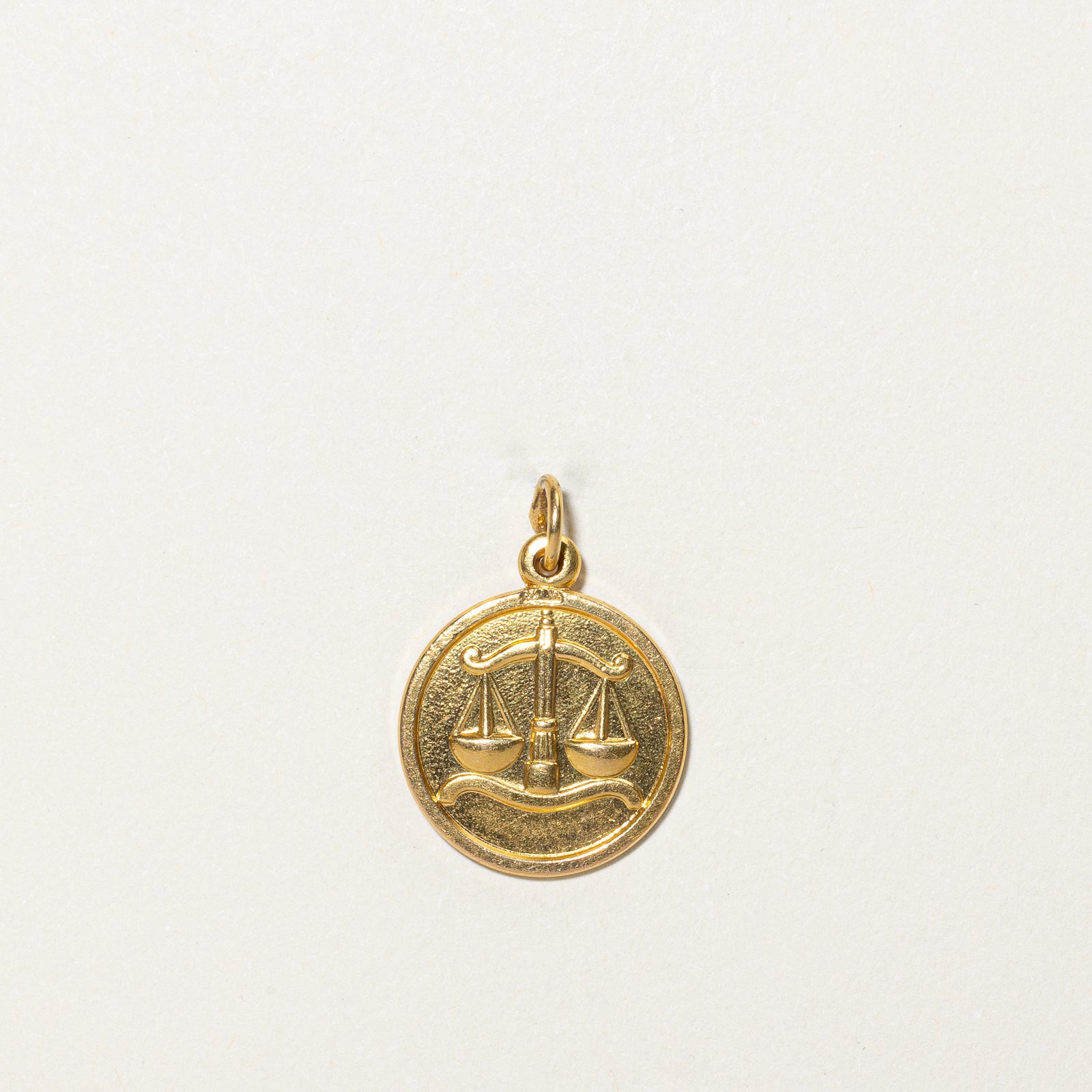18K Yellow Gold Libra Zodiac Pendant Necklace - Elegant Astrology Jewelry Gift for Women | Perfect for Birthday, Anniversary & Special Occasions