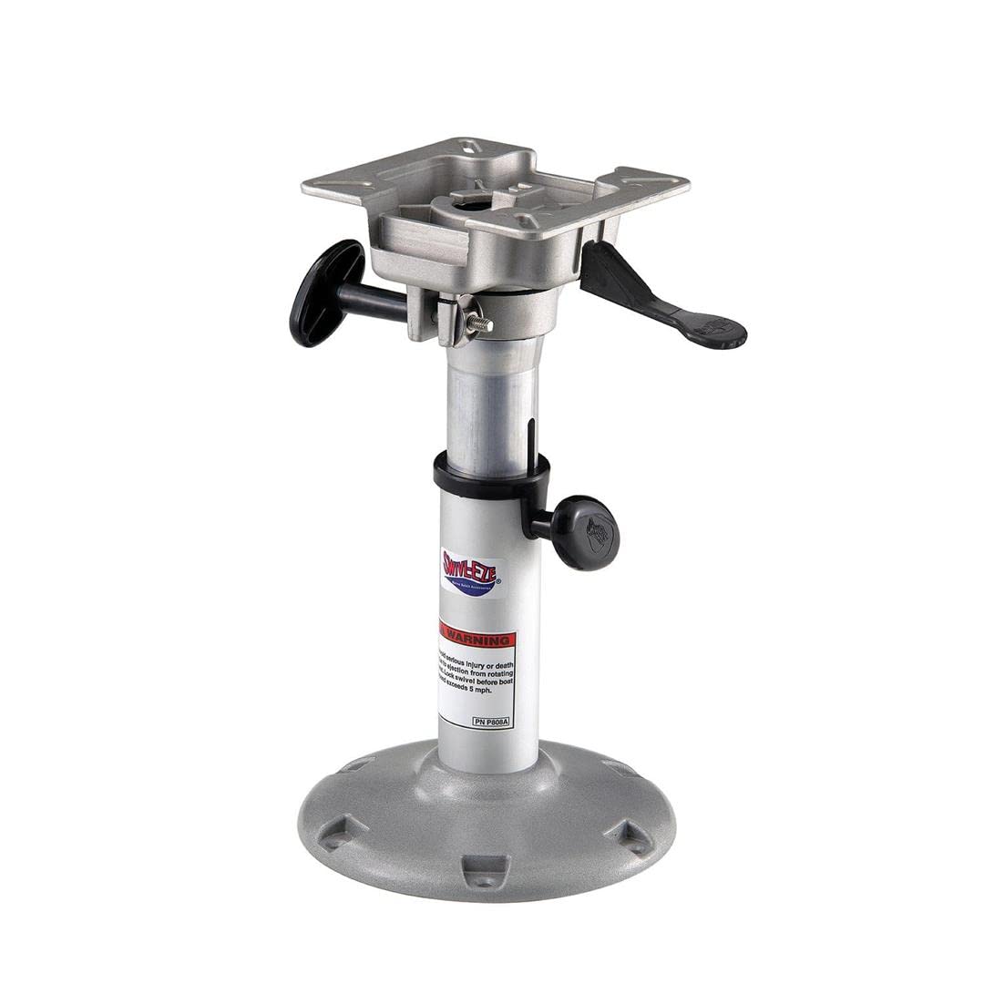 Attwood 2385405 LakeSport 238 Series Adjustable Boat Seat Pedestal with J-Slot Mount (12.5