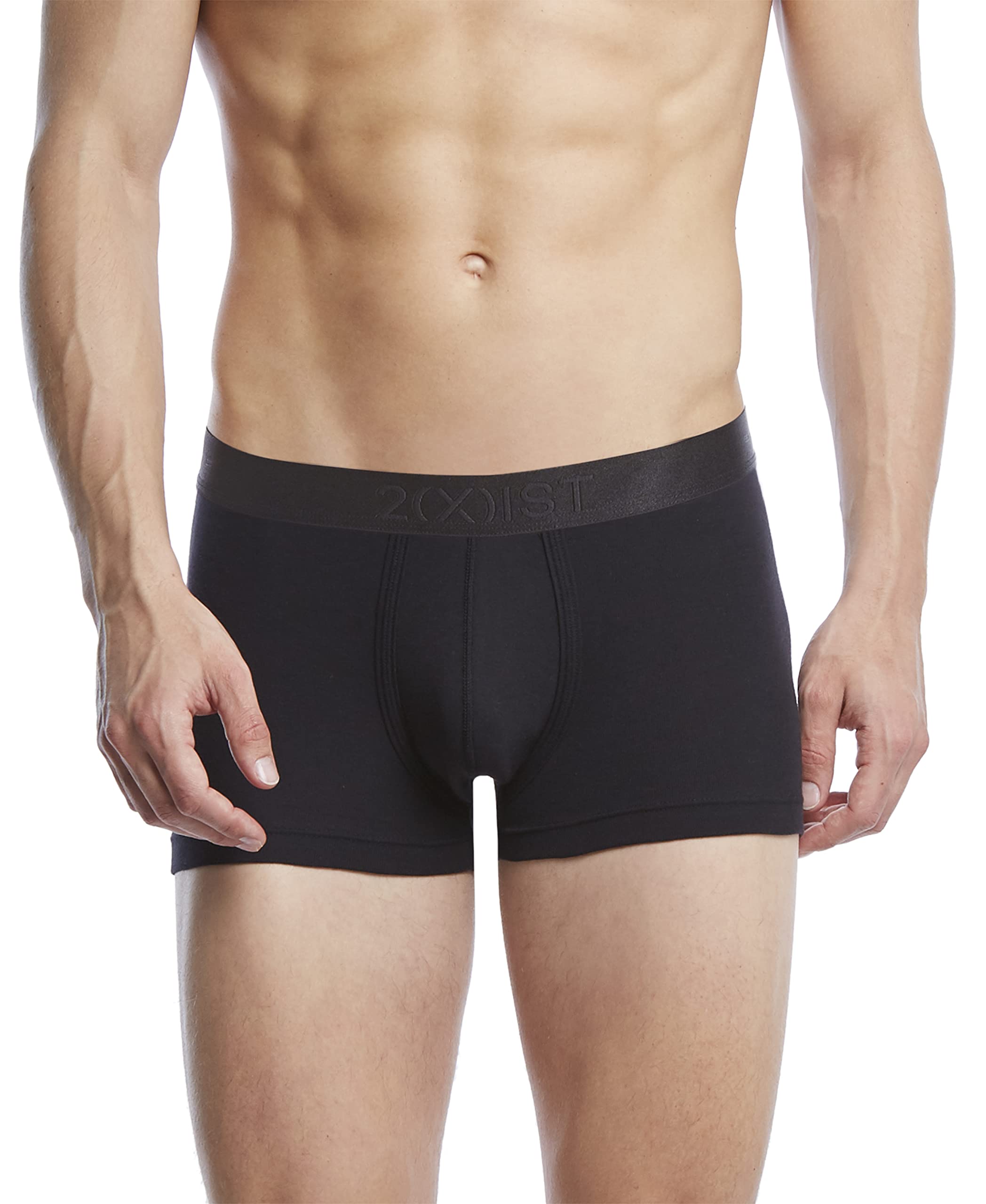 2(X)IST Men's Pima Cotton Trunk Underwear - Soft & Breathable Boxer Briefs for Everyday Comfort & Active Lifestyle