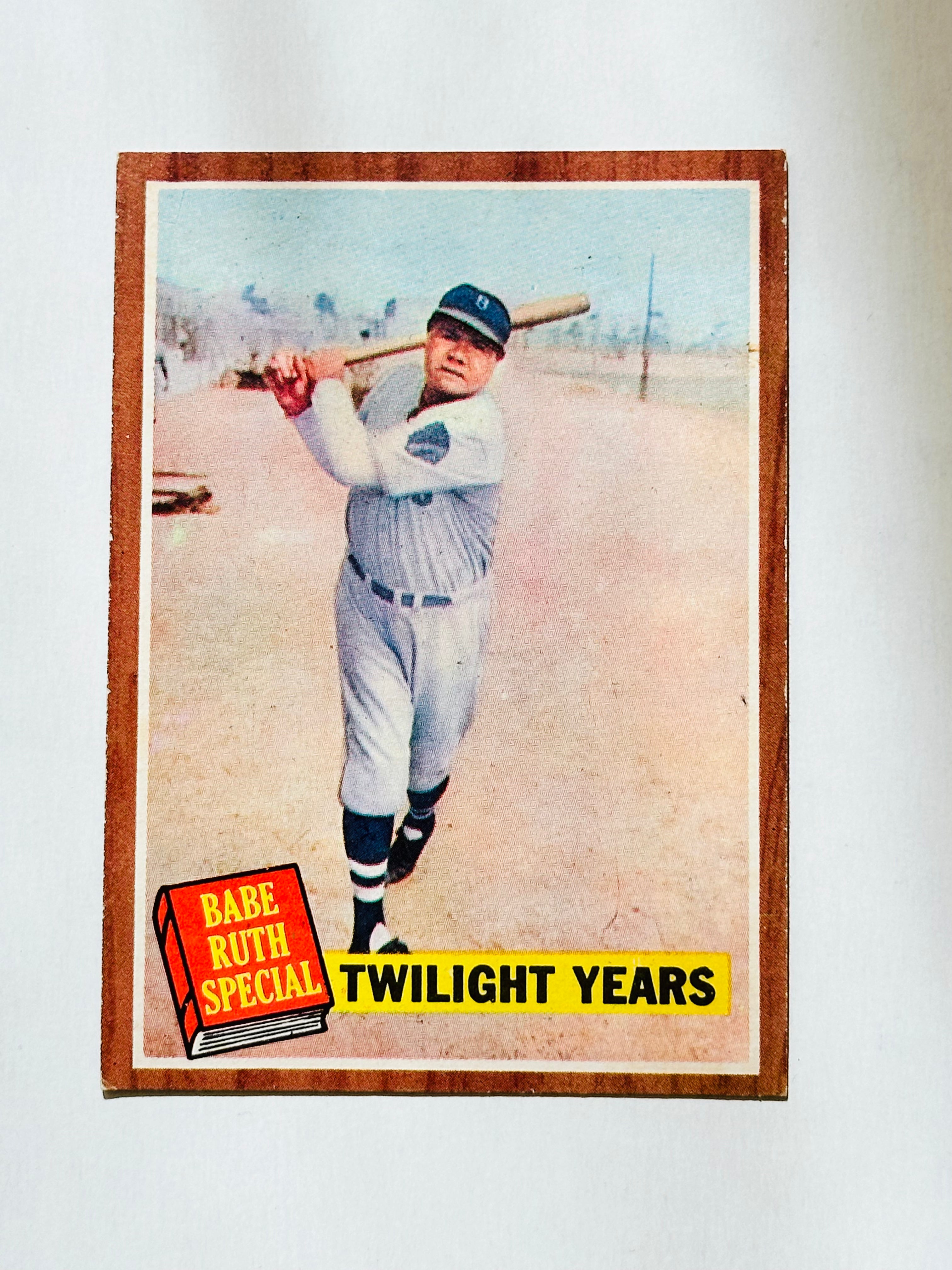 1962 Babe Ruth Topps Baseball Card - Rare Vintage Collectible for Sports Memorabilia & Display Cases