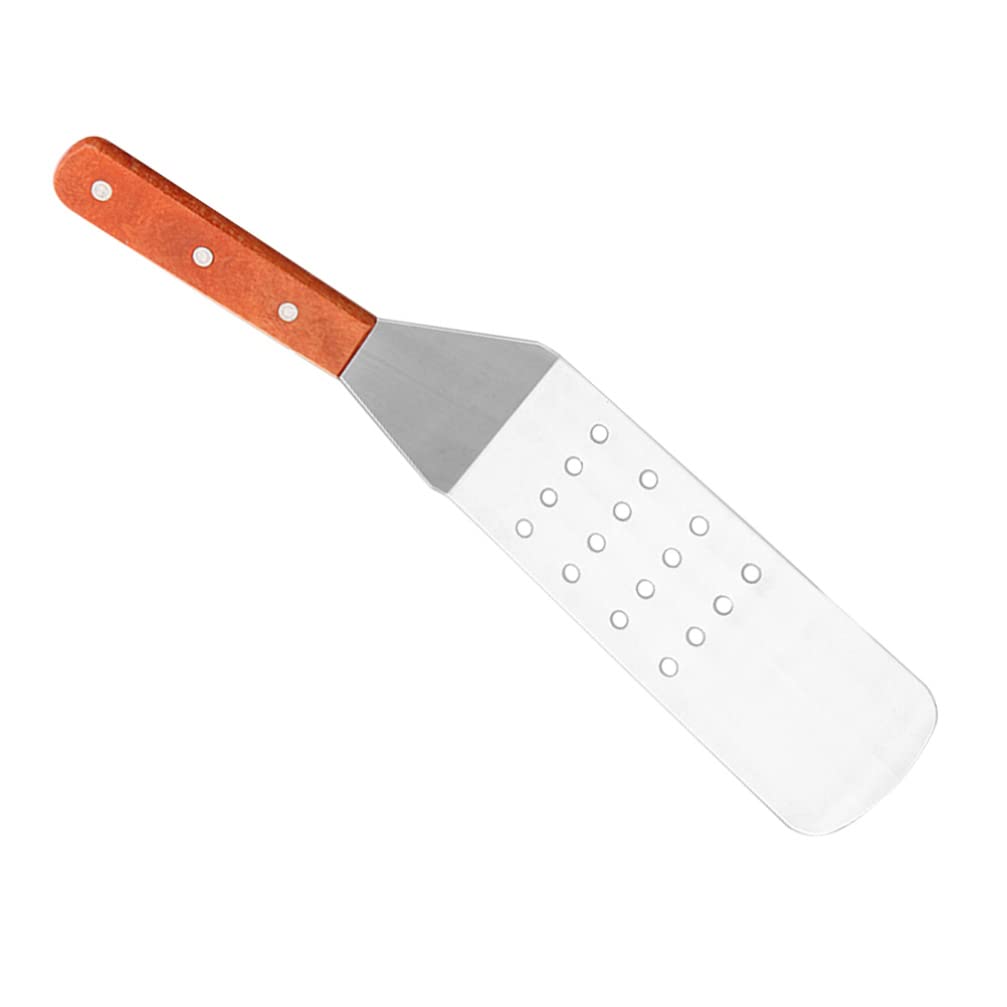 Premium Stainless Steel BBQ Spatula with Wood Handle - Heavy Duty Grill Turner for Steak, Fish & Burgers - Perfect for Outdoor Grilling, Backyard BBQ & Camping Cooking