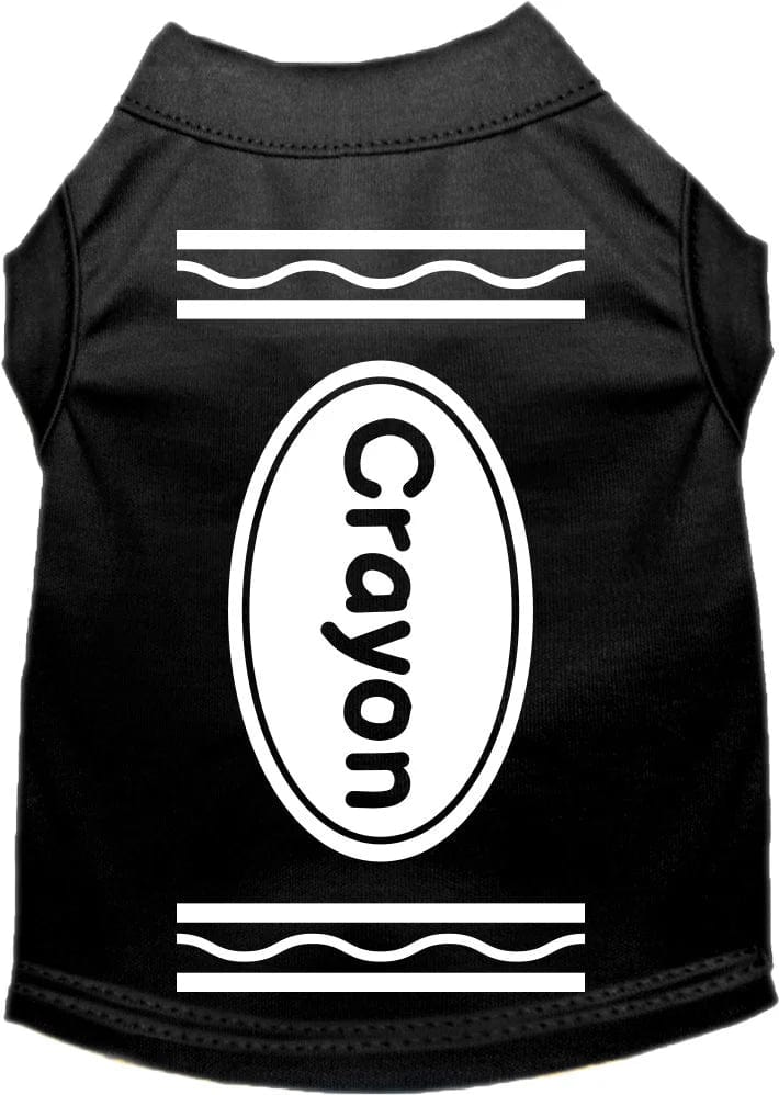 Colorful & Comfortable Crayon Print Dog Shirts - Fun & Stylish Pet Apparel for Playtime, Dress-Up & Photo Shoots