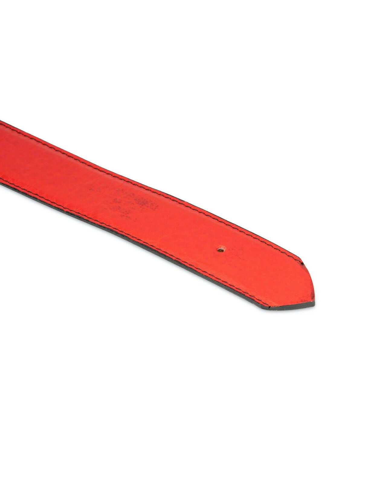Genuine Leather Replacement Belt Strap for Ferragamo - 35mm Width - Men's Red Dress Belt for Office & Formal Occasions