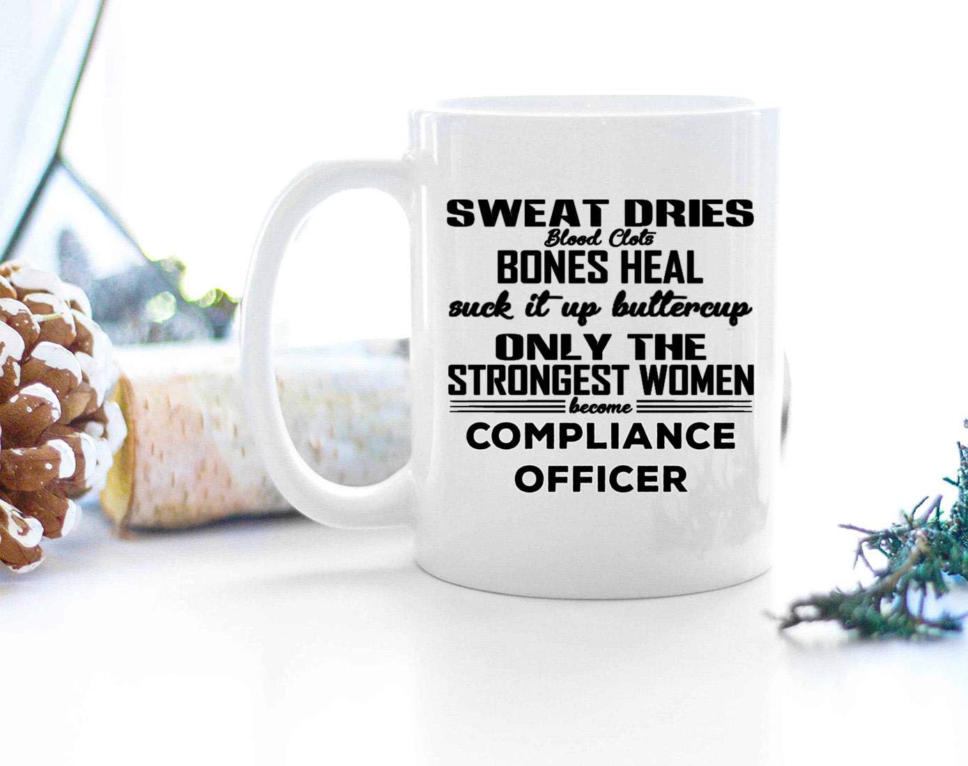 Compliance Officer Coffee Mug - Inspirational Gift for Women, Compliance Managers, Employees, Moms & Wives - Perfect for Office, Home & Corporate Gifts