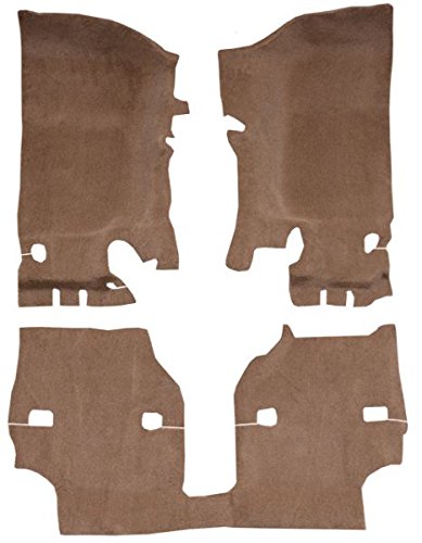 2011-2018 Jeep Wrangler Passenger Area Carpet - 801 Black Plush Cut Pile Automotive Floor Mat | Perfect for Off-Roading & Daily Commute