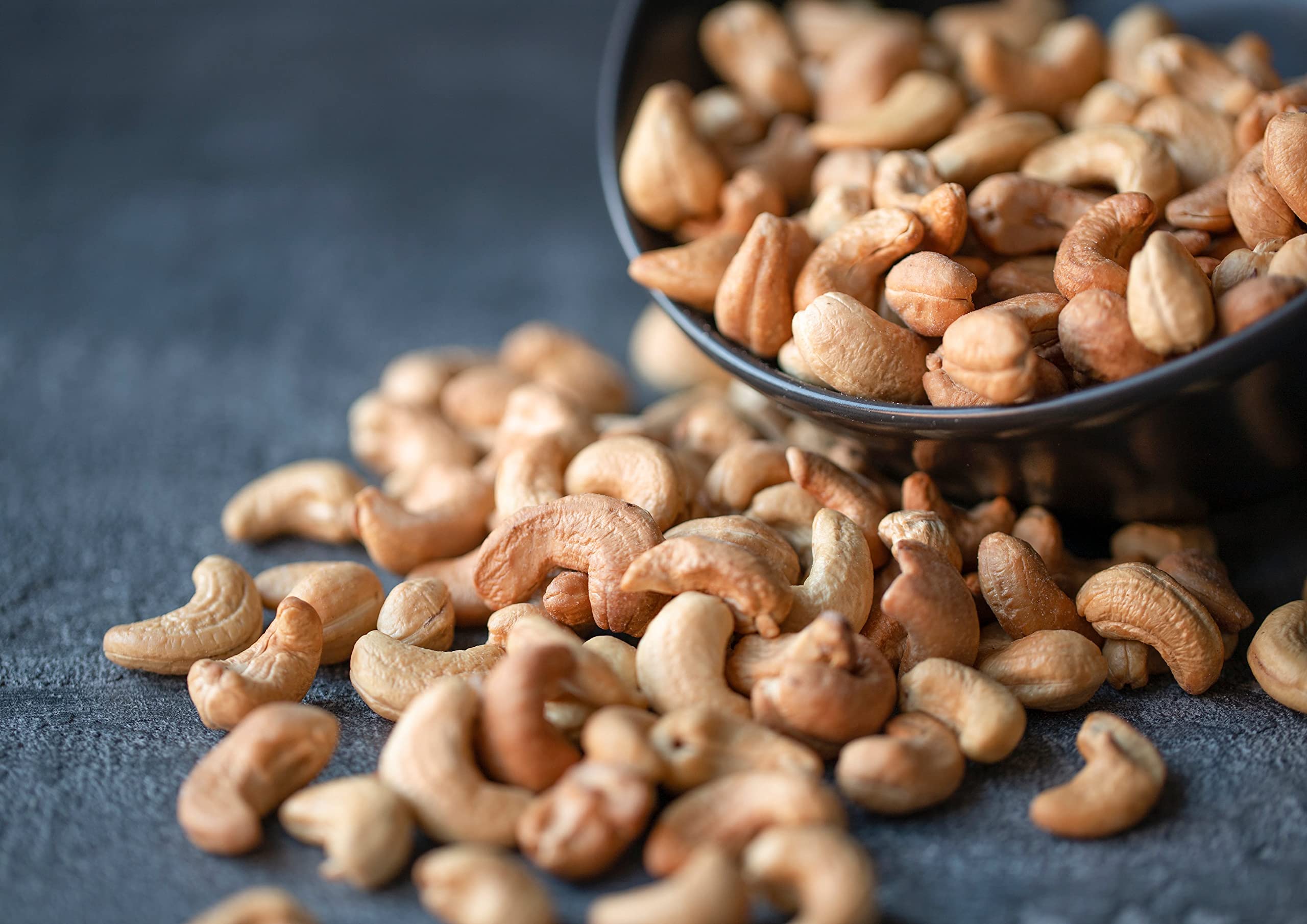 Organic Dry Roasted Whole Cashews with Himalayan Salt - 8 Pounds | Non-GMO, Vegan, Kosher | Oven Roasted, Lightly Salted, No Oil Added | High Protein Snack for Parties, Hiking & Healthy Lifestyle