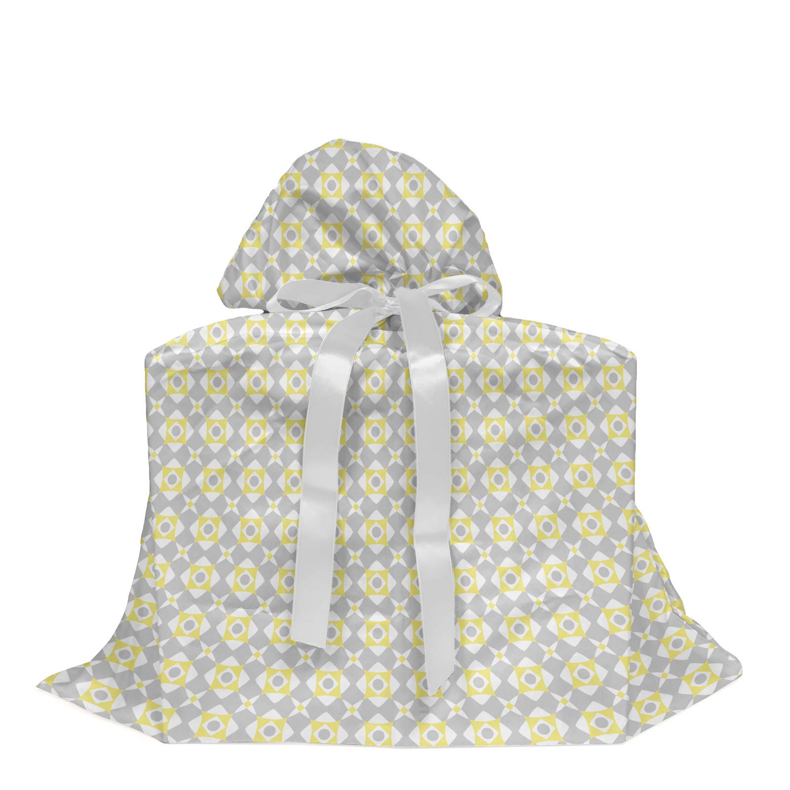 Ambesonne Grey Yellow Gift Bag with Ribbons - Party Favors & Gifts