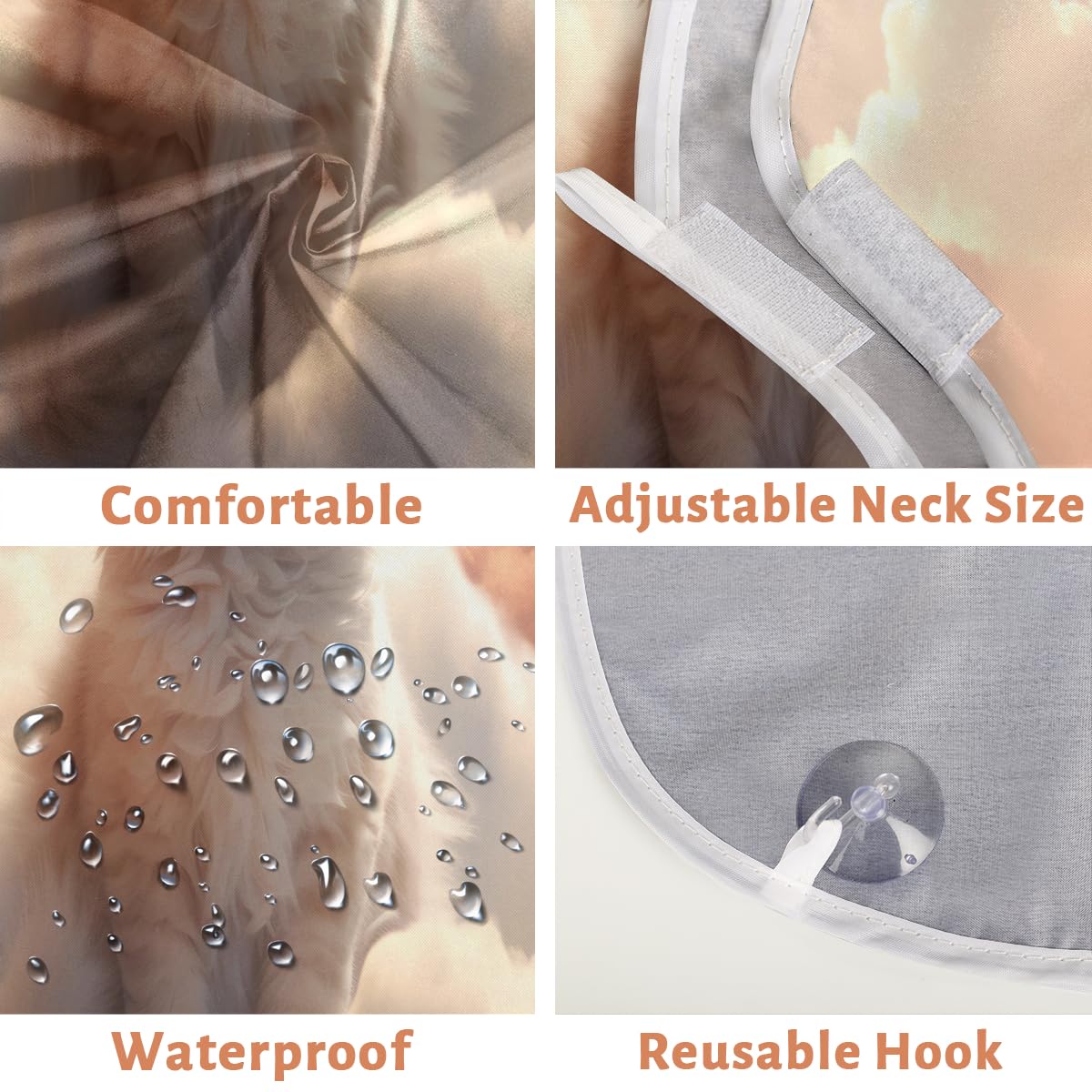 Stylish Cat Cloud Beard Shaving Bib for Men & Women - Waterproof Makeup & Hair Dye Apron, Barber Cape for Haircut, Beard Trimming & Grooming - Perfect Sink Hair Catcher & Gift for Barbers & Artists