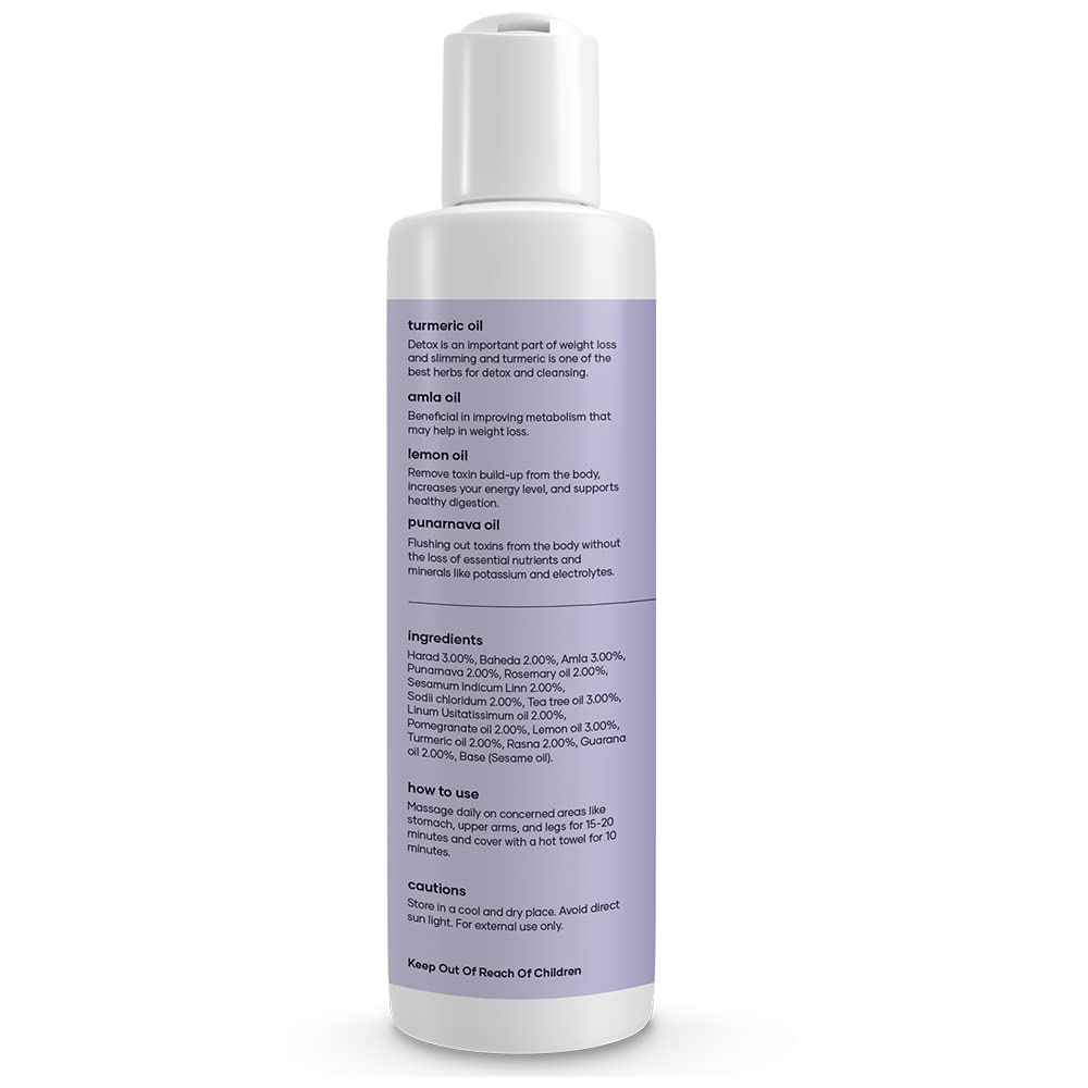 GHC Men's Body Oil with Tea Tree & Amla Oil - Anti Cellulite Massage Oil for Skin Hydration & Care (200ml) | Infused with Keratin, Multivitamins & Biotin | Perfect for Post-Workout Recovery & Daily Moisturizing