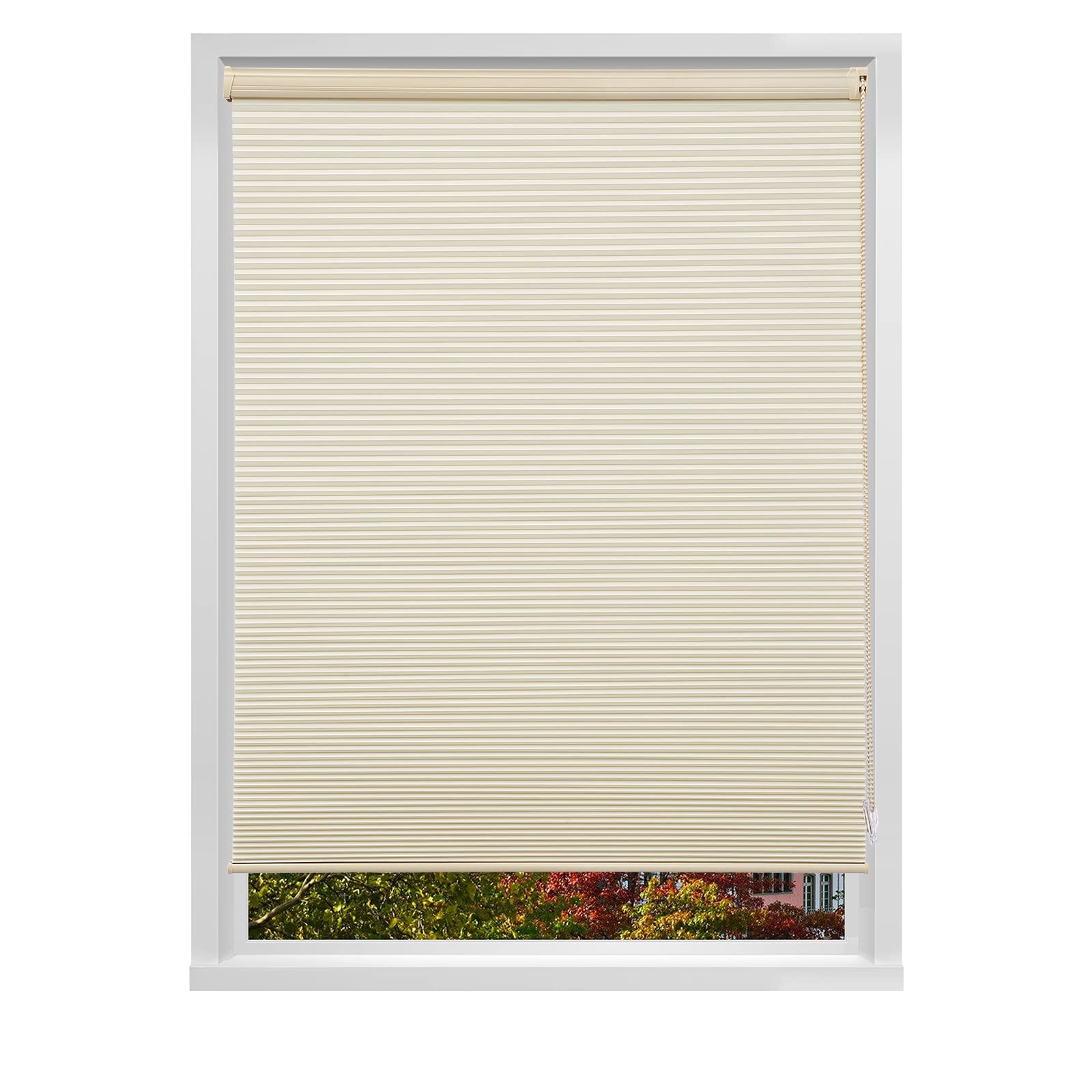 Custom MYshade Blackout Corded Honeycomb Cellular Shades - Thermal Insulated Window Blinds for Office & Living Room - No Tools No Drill Easy Installation - Perfect for Home Privacy & Energy Efficiency