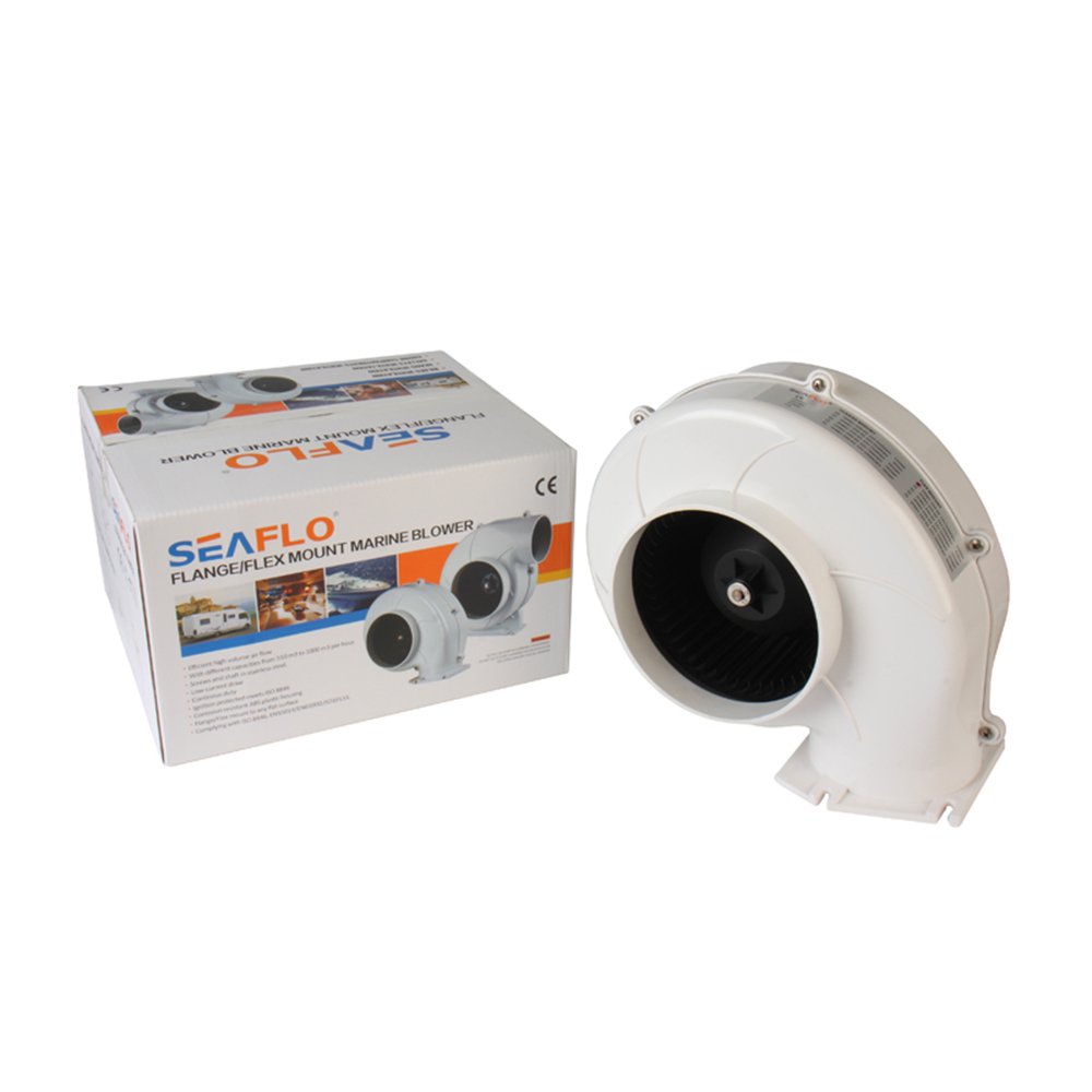SEAFLO High Flow 12V Blower Fan 320 CFM - Powerful Cooling for RVs, Boats, and Off-Road Vehicles