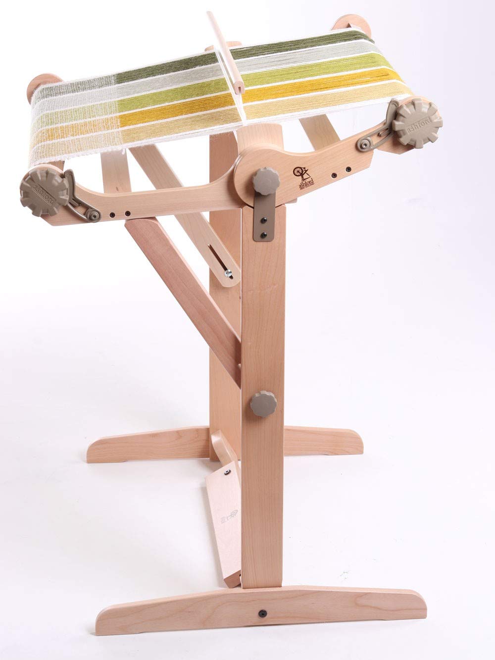 Ashford Knitters Loom Stand - Adjustable 12/20/28 Inch Height & Angle - Premium Lacquered Silver Beech Hardwood - Perfect for Knitting, Weaving & Craft Projects