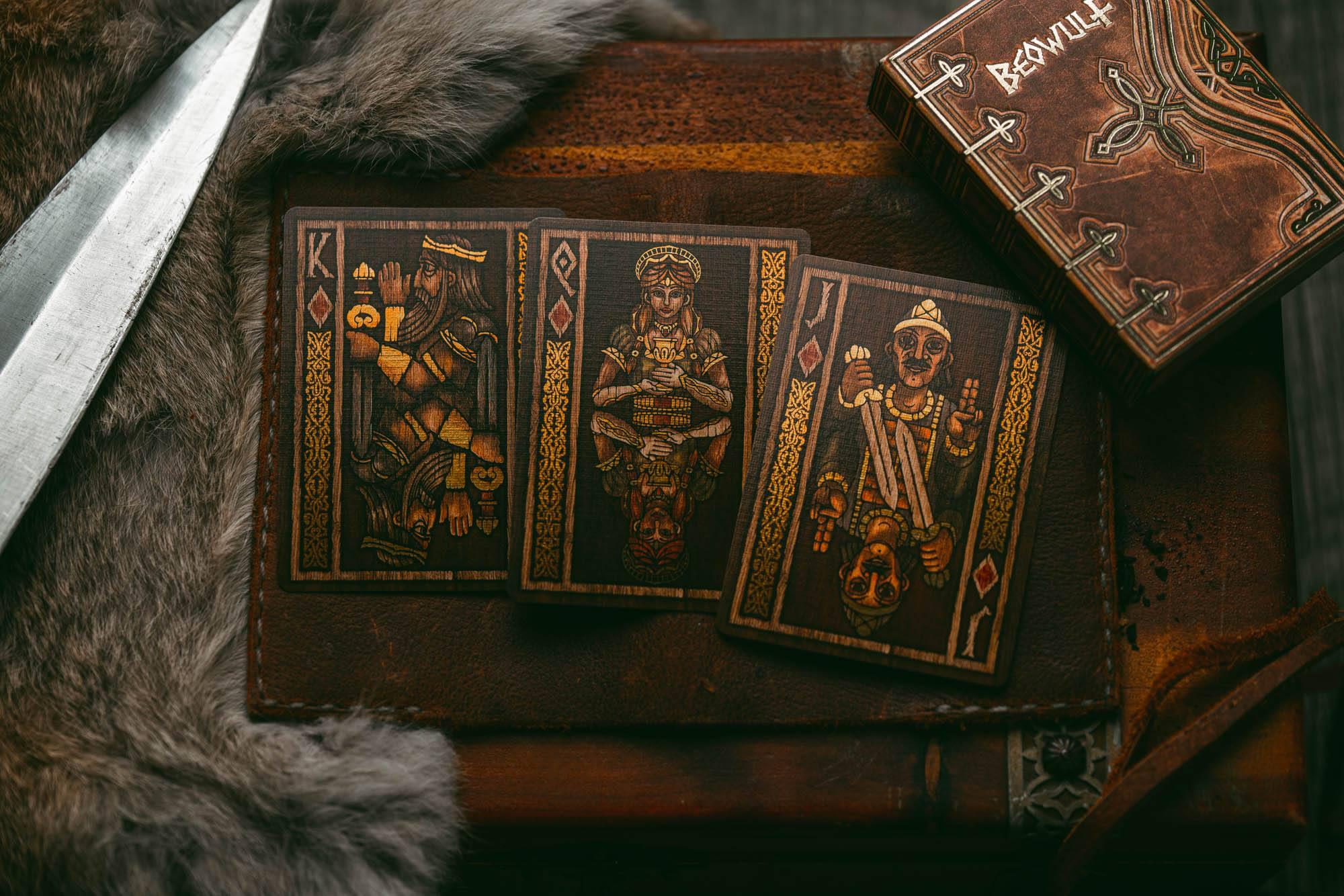 Beowulf Playing Cards - Premium Viking-Themed Deck for Poker, Magic Tricks & Collectors | Perfect for Game Nights, Gifts & Cardistry