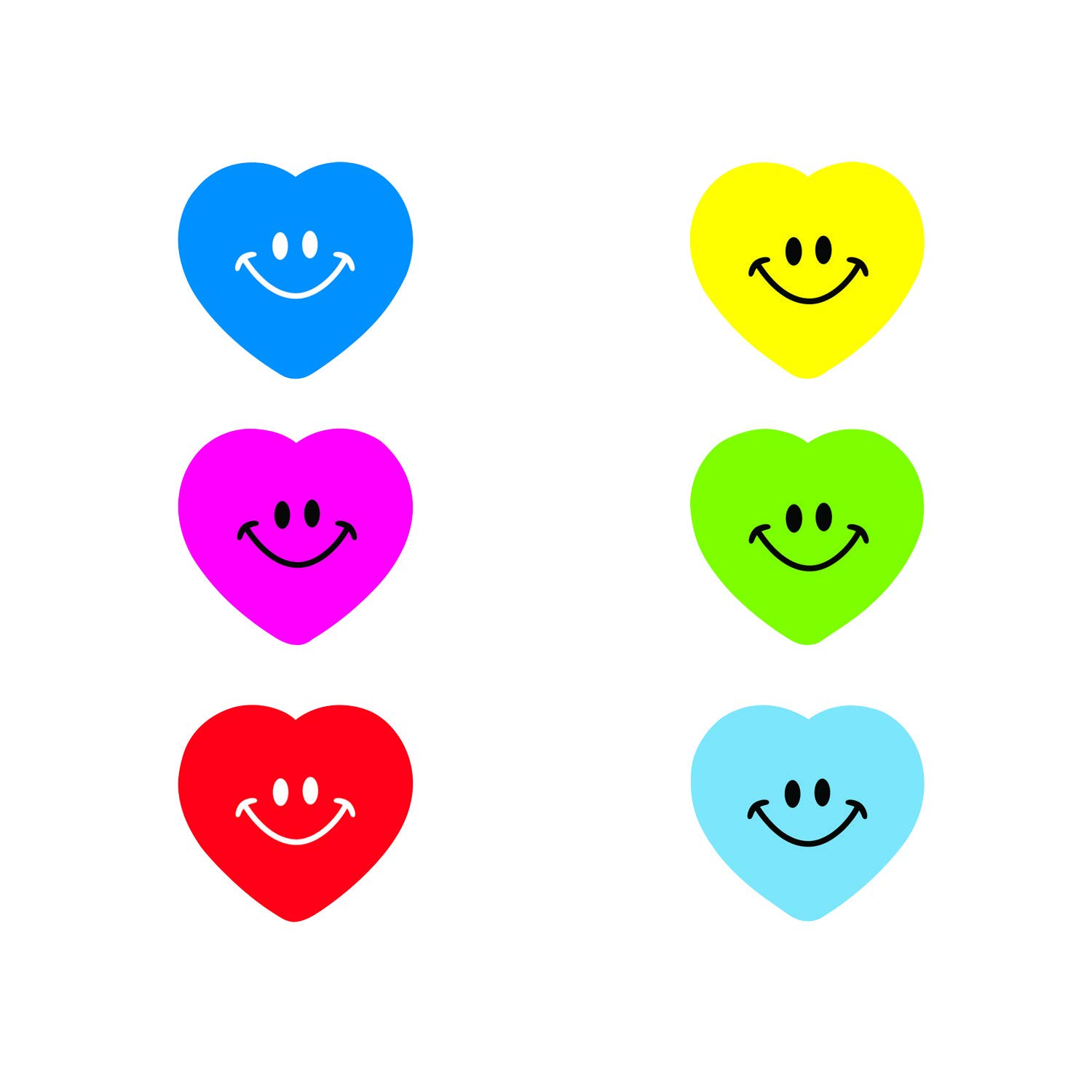 100pc Heart Smile Face Stickers Roll - Cute Valentine's Day Stationery for Scrapbooking, DIY Cards, Gift Wrapping & Planner Decoration