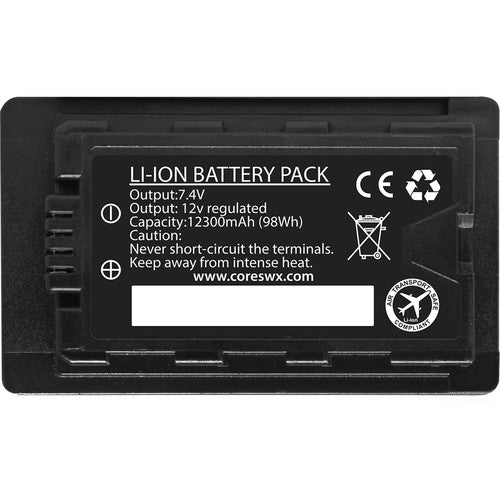 CoreSWX Nano VBR98 7.4V D-Tap Battery for Panasonic Camcorders - Power Solution for Professional Video Recording & Live Streaming