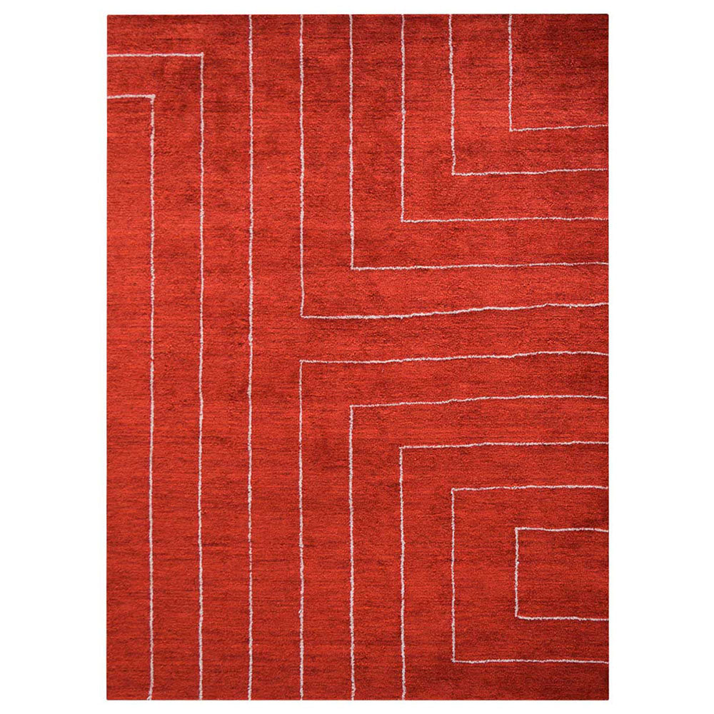 Handmade Ethos Hand Knotted Wool Rug - Bohemian Style Area Rug for Living Room, Bedroom & Home Decor | Soft & Durable Floor Covering for Cozy Spaces