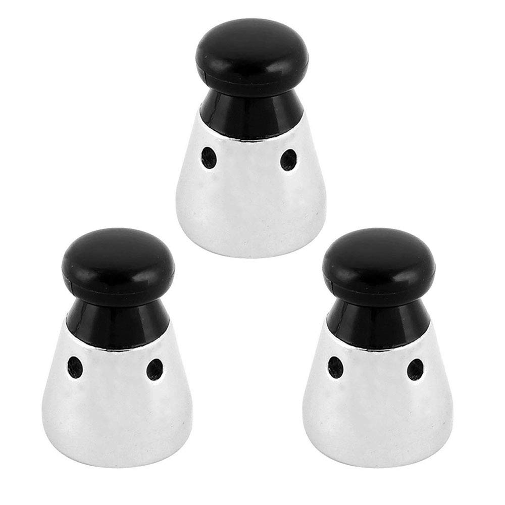 LUFOX 3-Piece Universal Pressure Cooker Safety Release Valve - 1.5 Inch High (Black) for Instant Pot, Ninja Foodi & Most Electric Pressure Cookers | Replacement Part for Cooking, Canning & Meal Prep