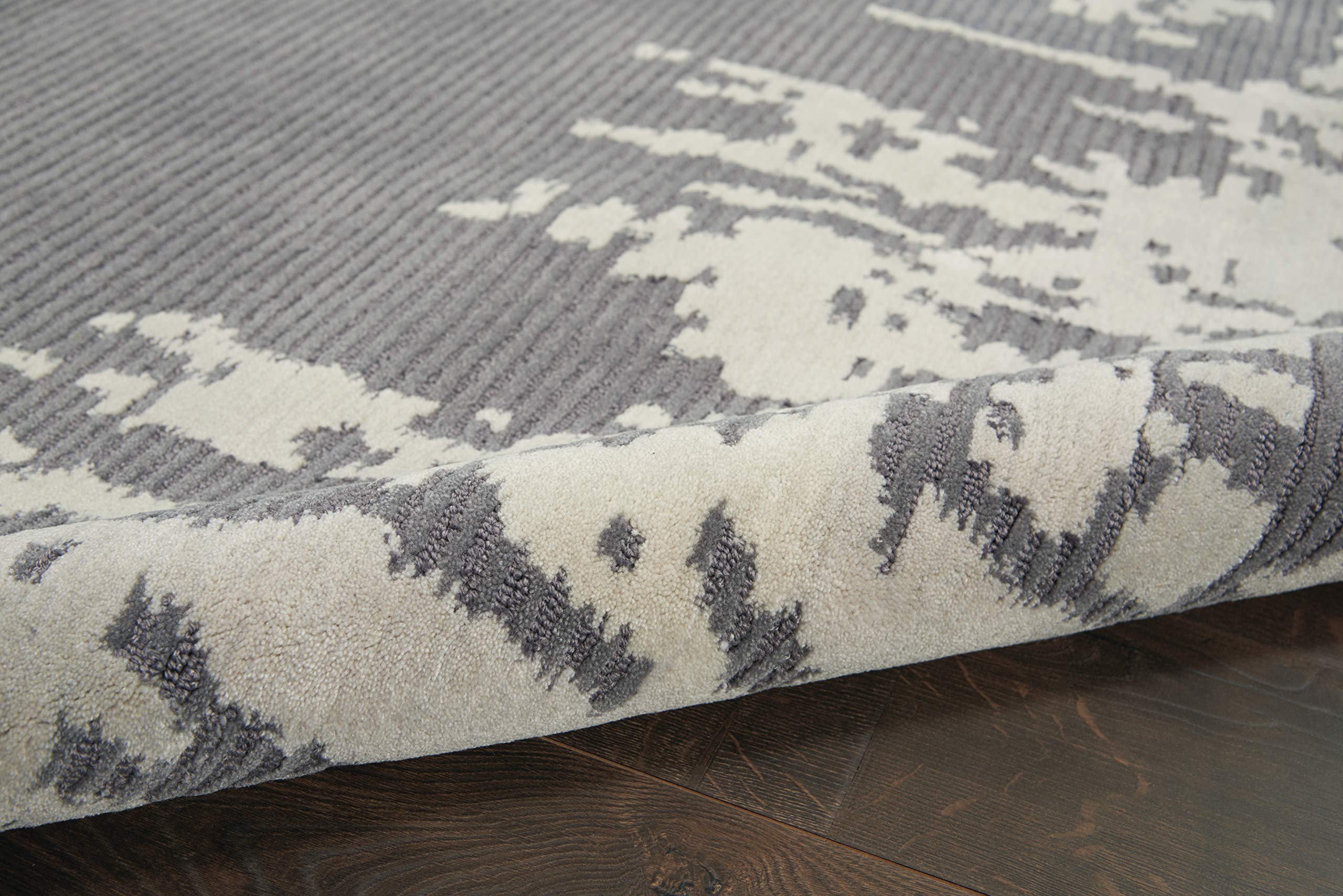 Nourison Symmetry Distressed Grey/Beige 8'6